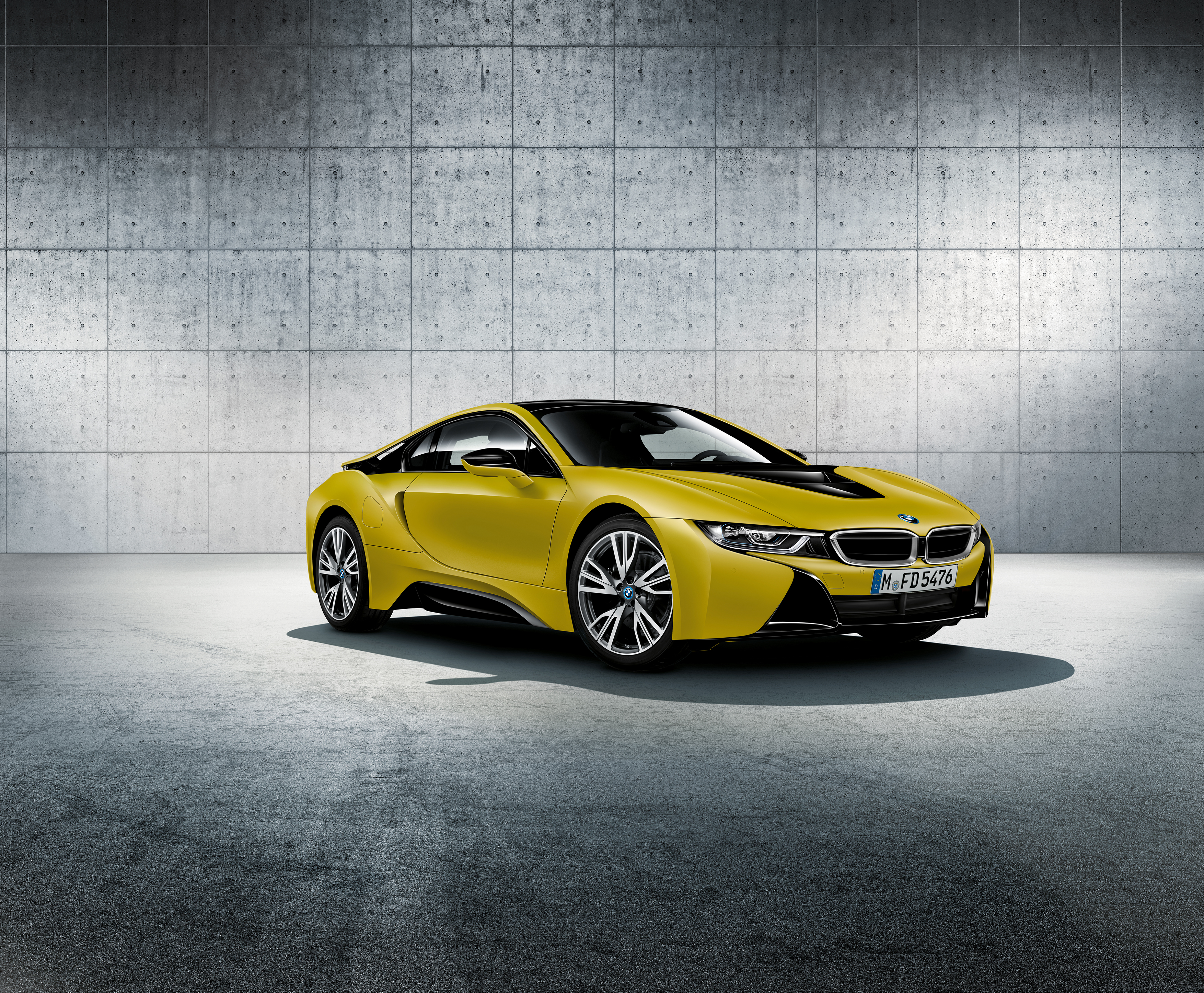 BMW i8 Frozen Yellow Edition HD Wallpaper