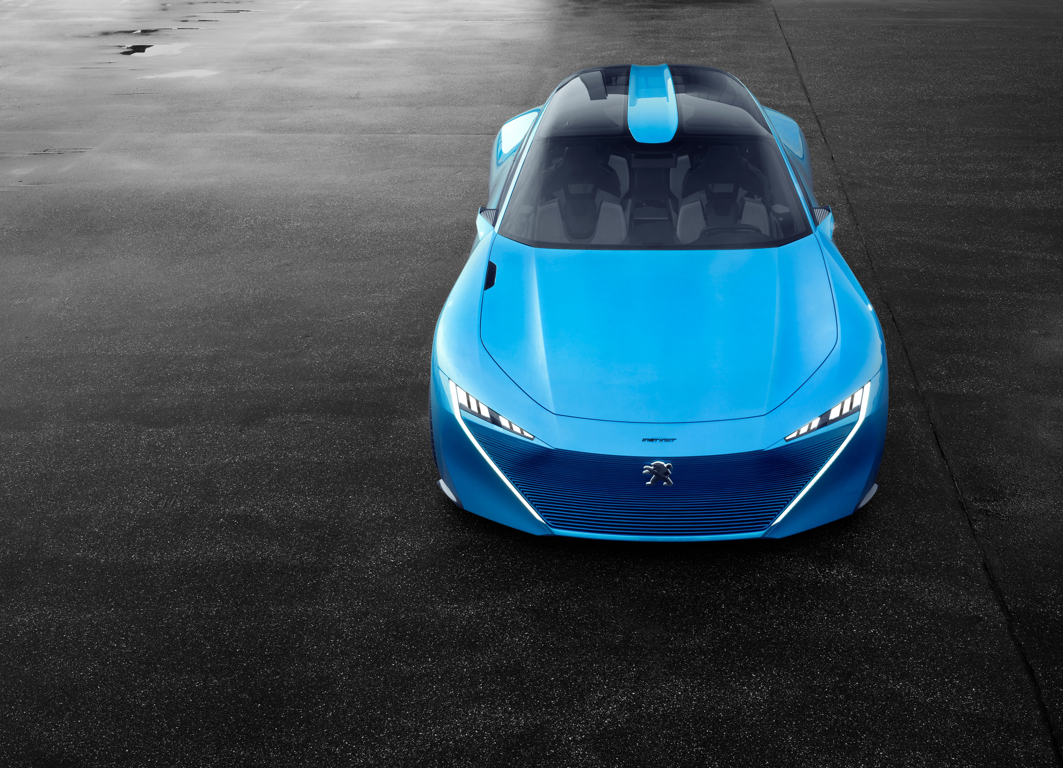 Peugeot Instinct concept car at Geneva Motor Show HD Wallpaper