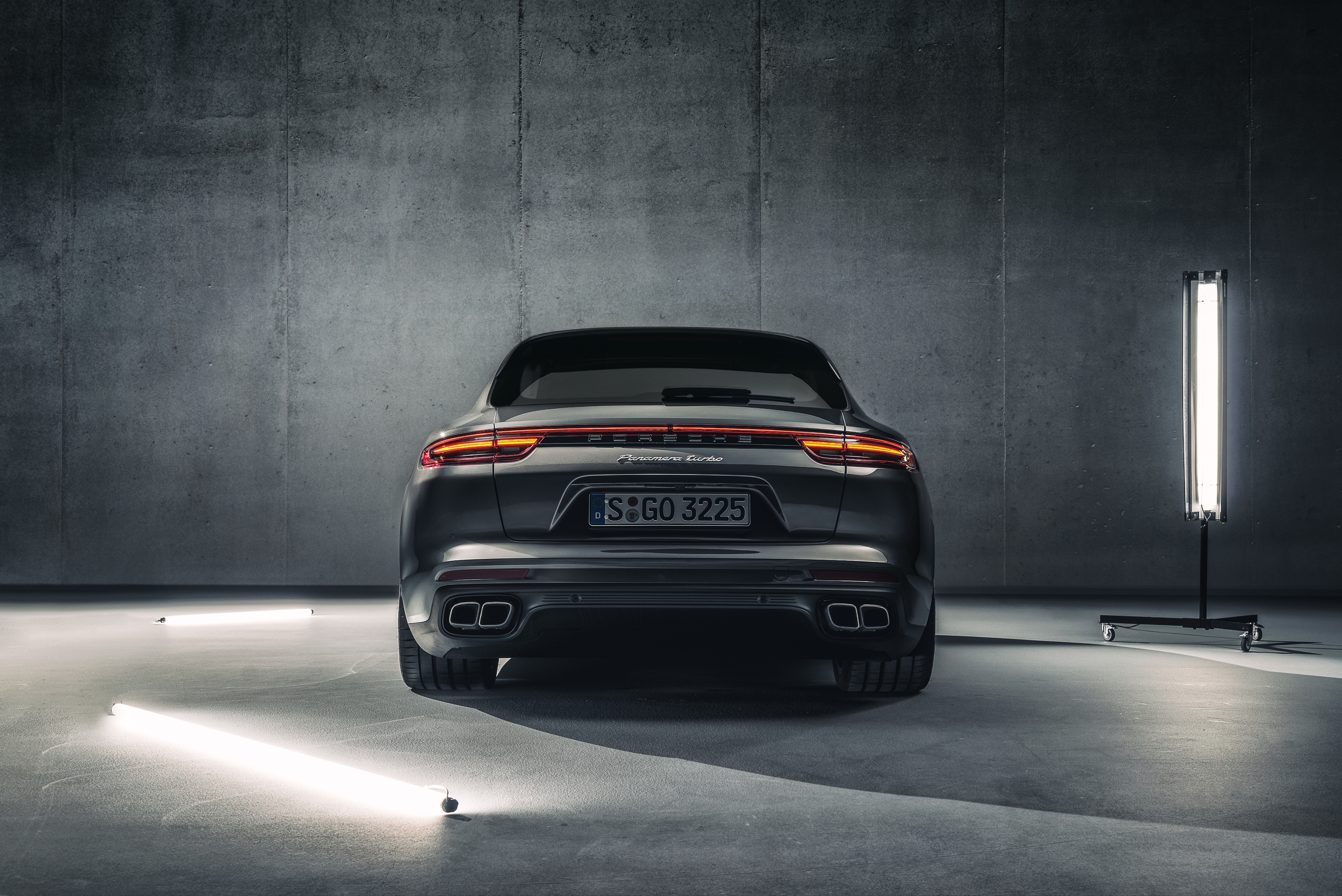 Porsche Panamera Turbo Sport Turismo rear view HD Wallpaper