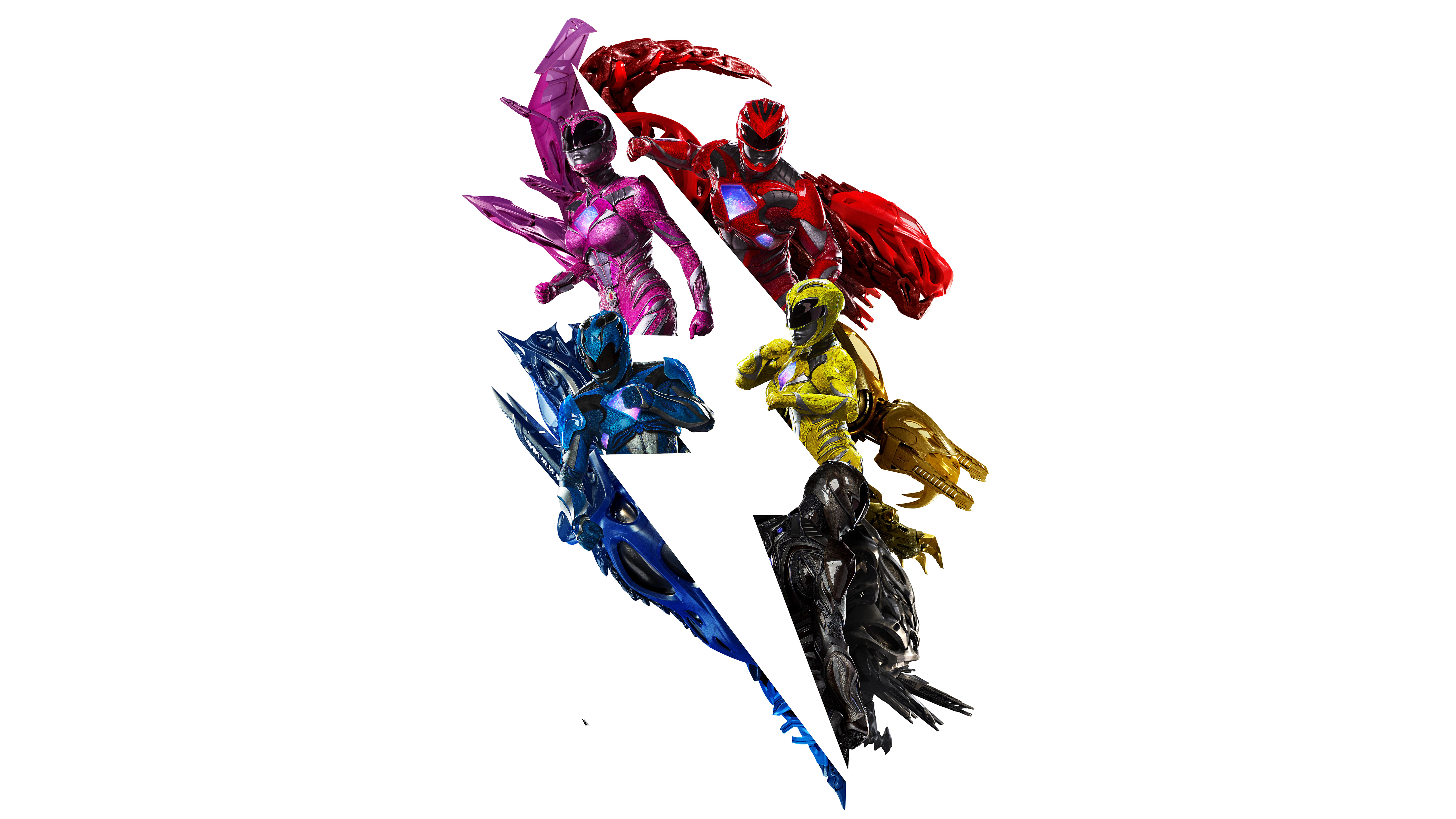 Power Rangers from the 2017 movie HD Wallpaper