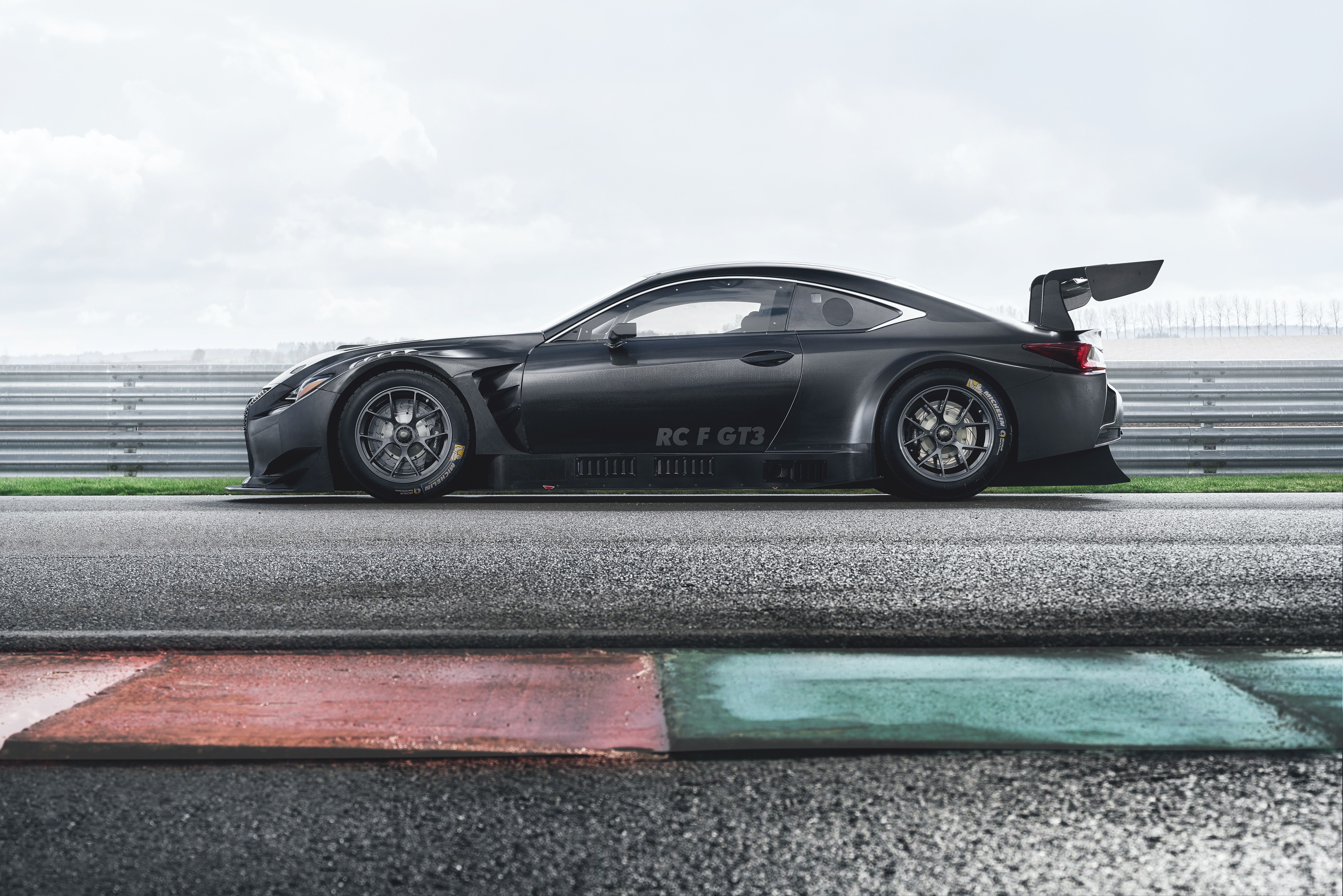 Lexus RC F GT3 race car on track HD Wallpaper