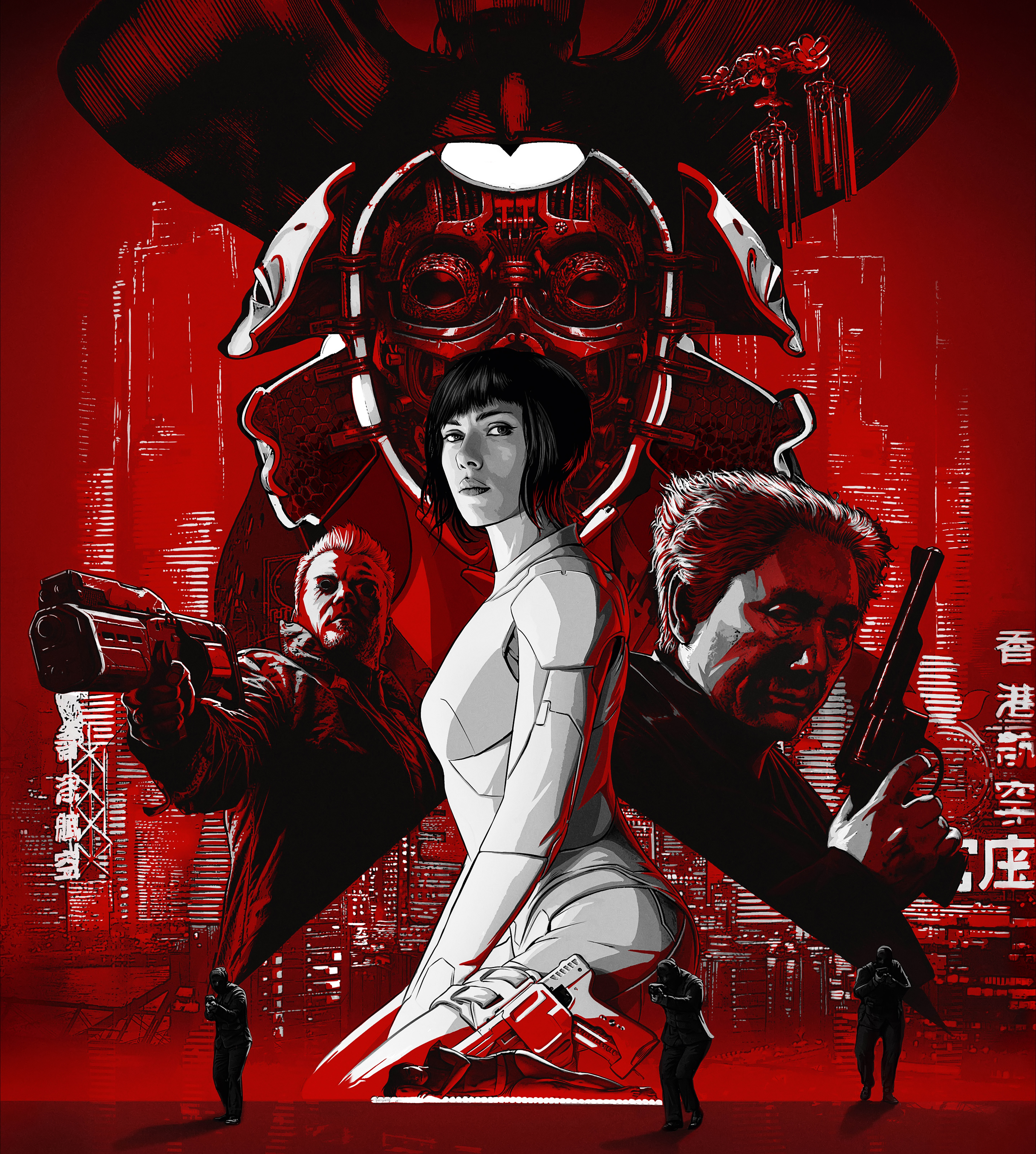 Ghost in the Shell 2017 Poster HD Wallpaper