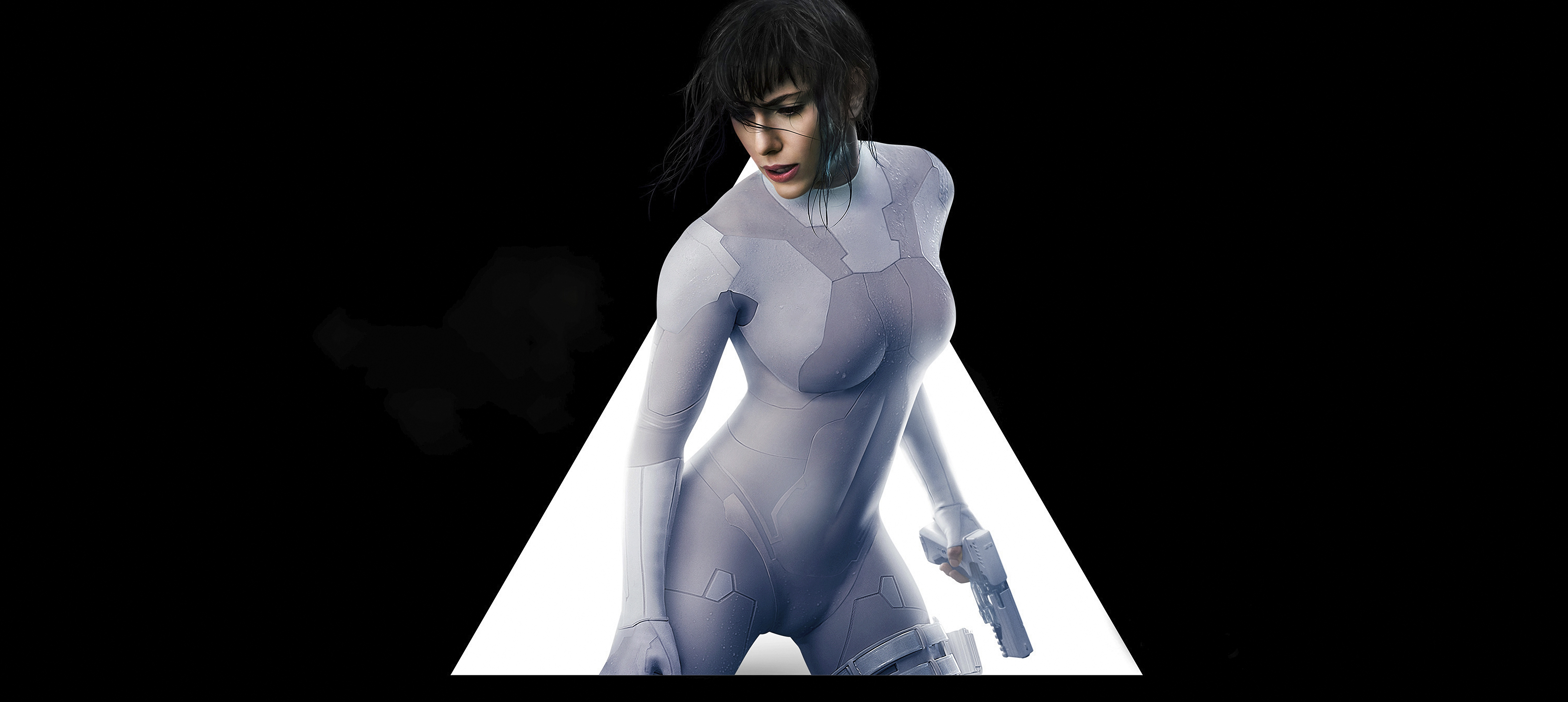 Scarlett Johansson as Major in Ghost in the Shell HD Wallpaper