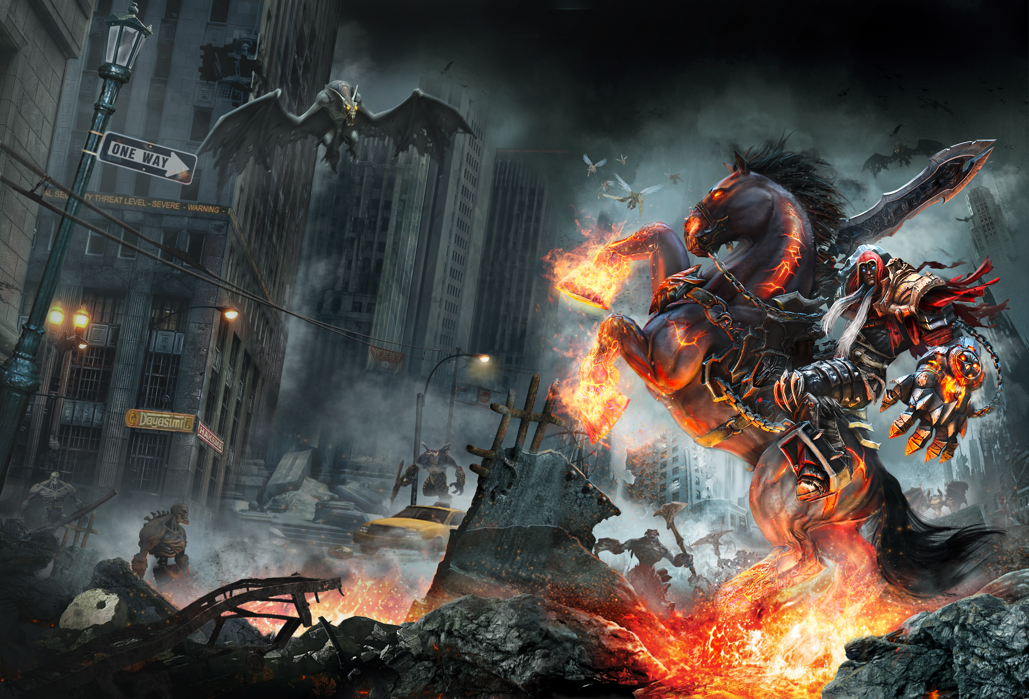War on horseback in Darksiders Warmastered Edition HD Wallpaper