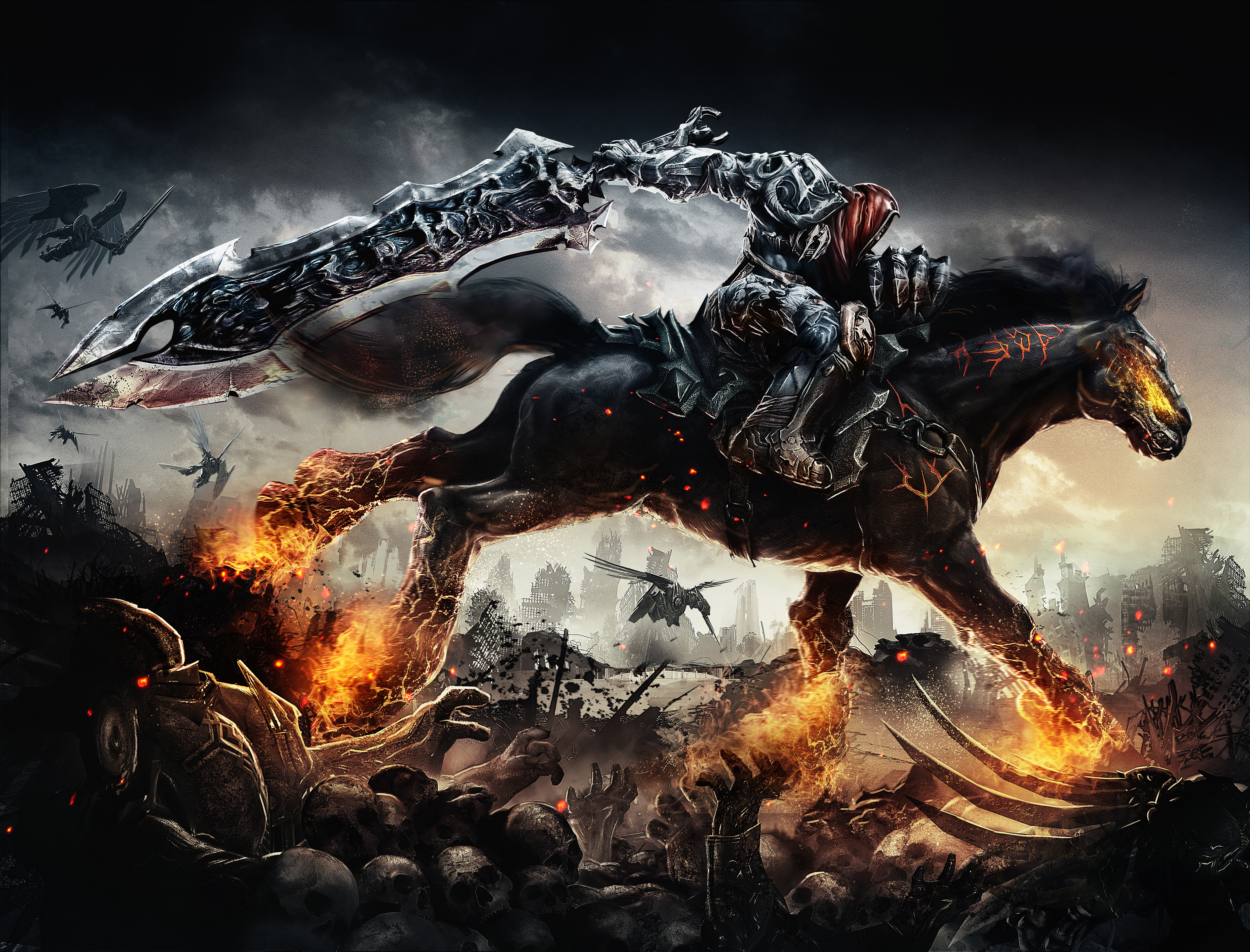 War on horseback from Darksiders HD Wallpaper