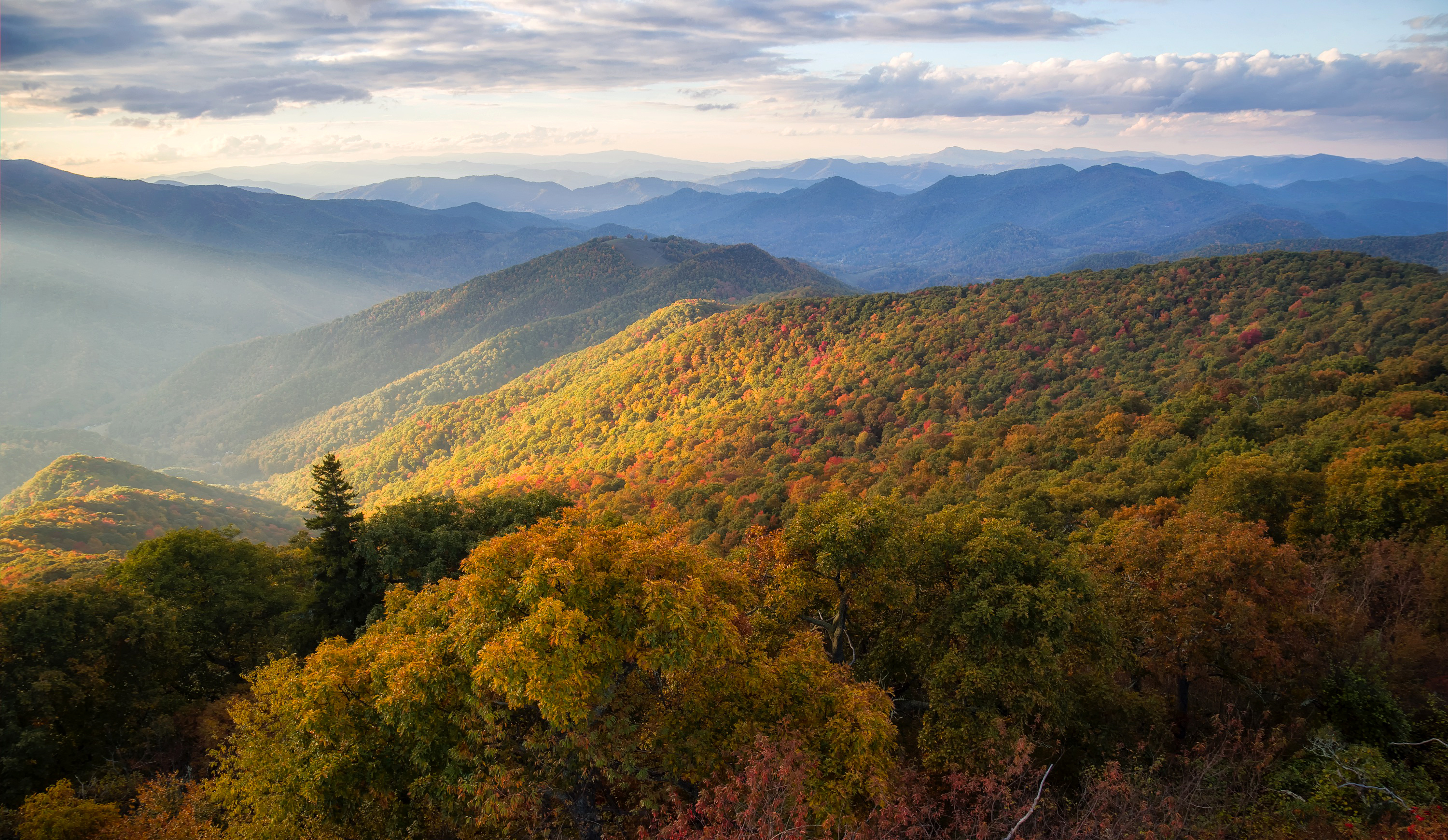 North Carolina, Scenery, Blue Ridge Parkway, Blue Ridge Mountains HD Wallpaper