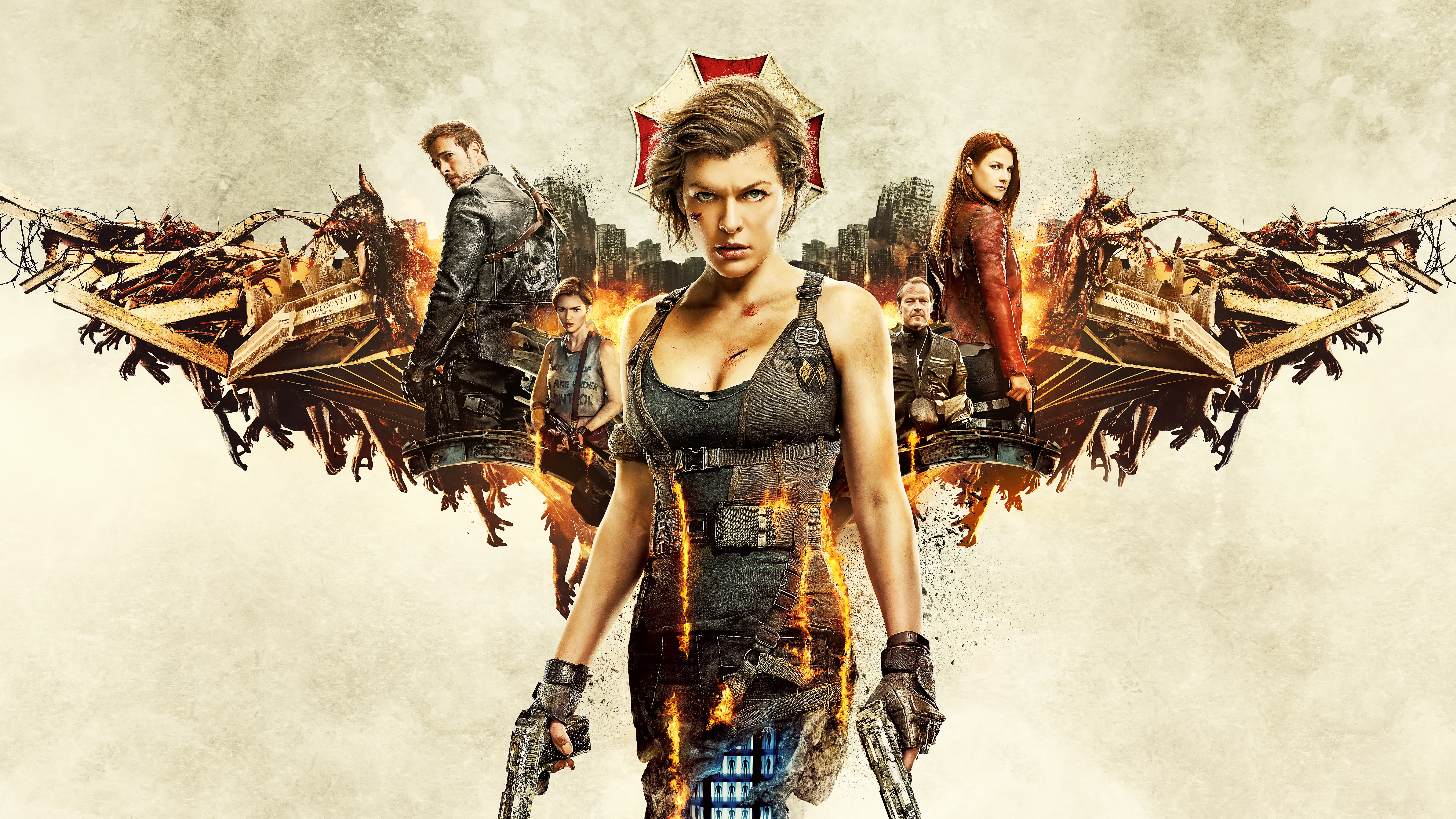 Alice and other characters from Resident Evil: The Final Chapter HD Wallpaper