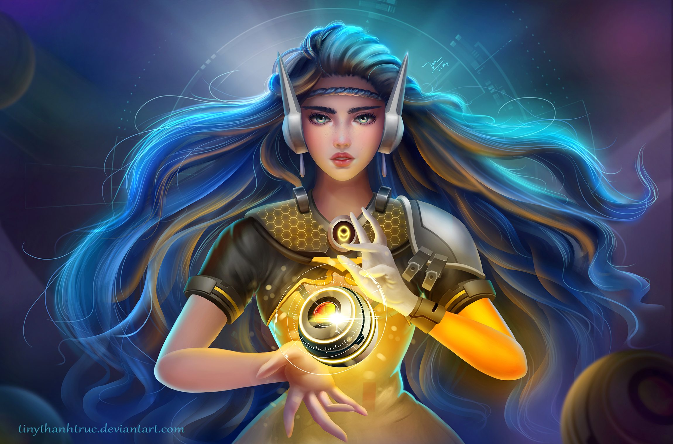 Symmetra from Overwatch Artwork HD Wallpaper