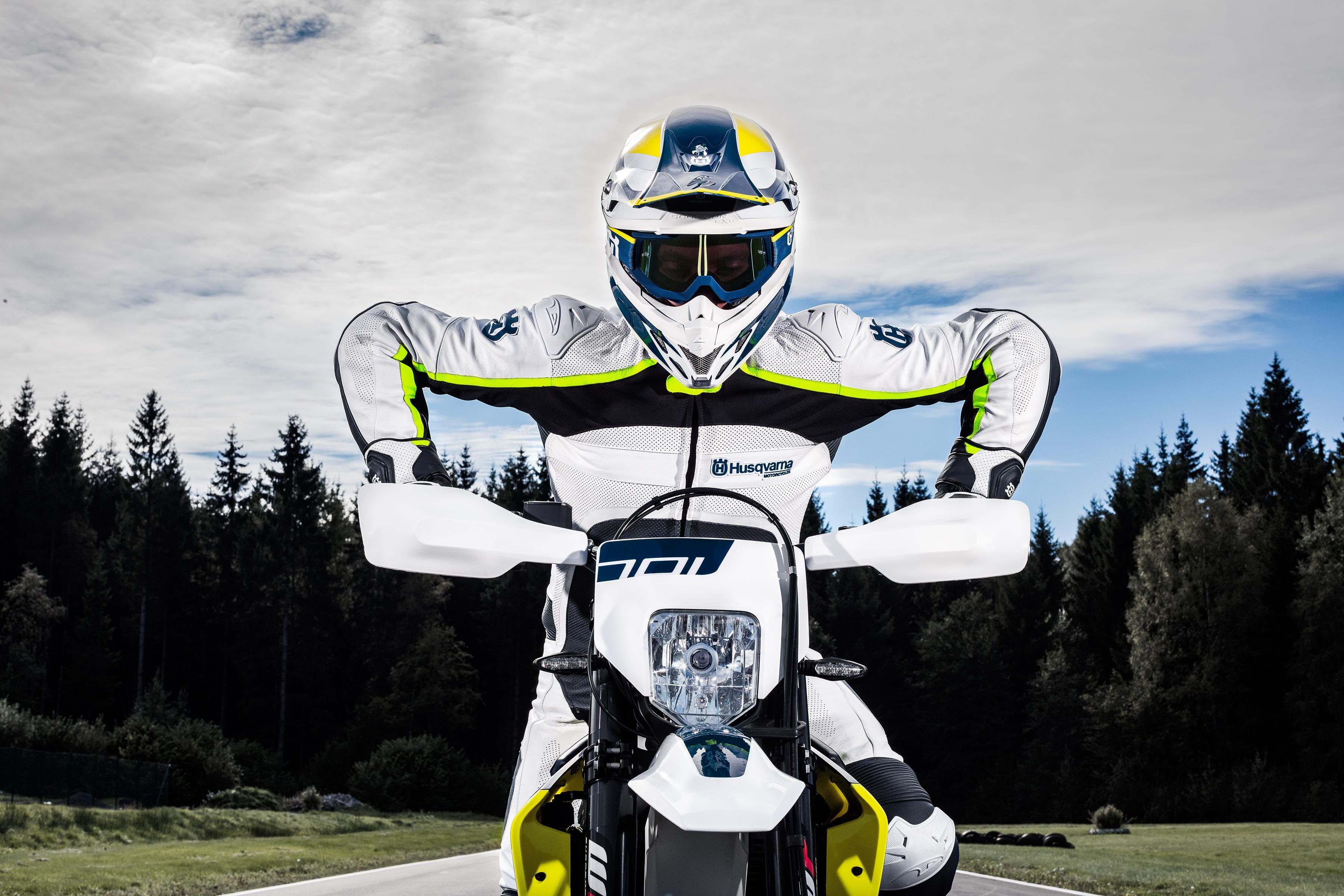 2017 Husqvarna 701 Supermoto Rider HD Wallpaper