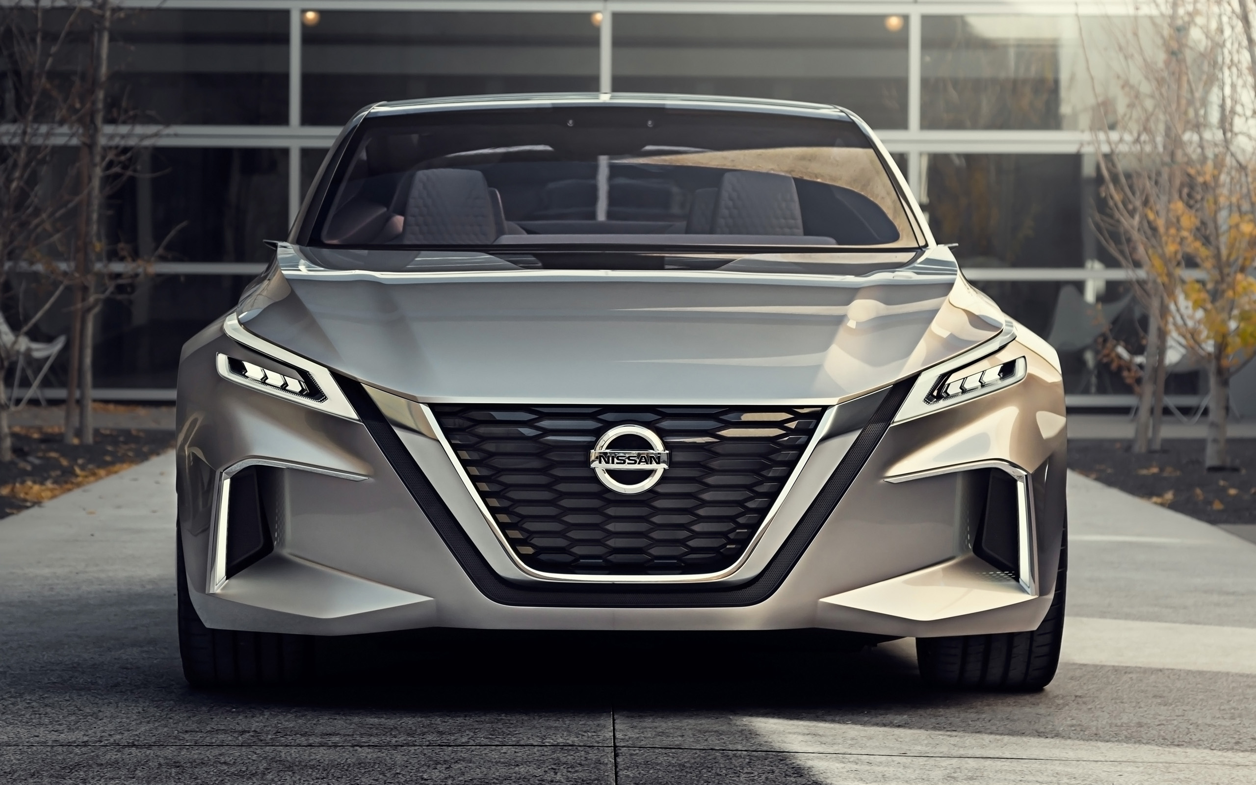 Nissan Vmotion 2.0 concept car front view HD Wallpaper