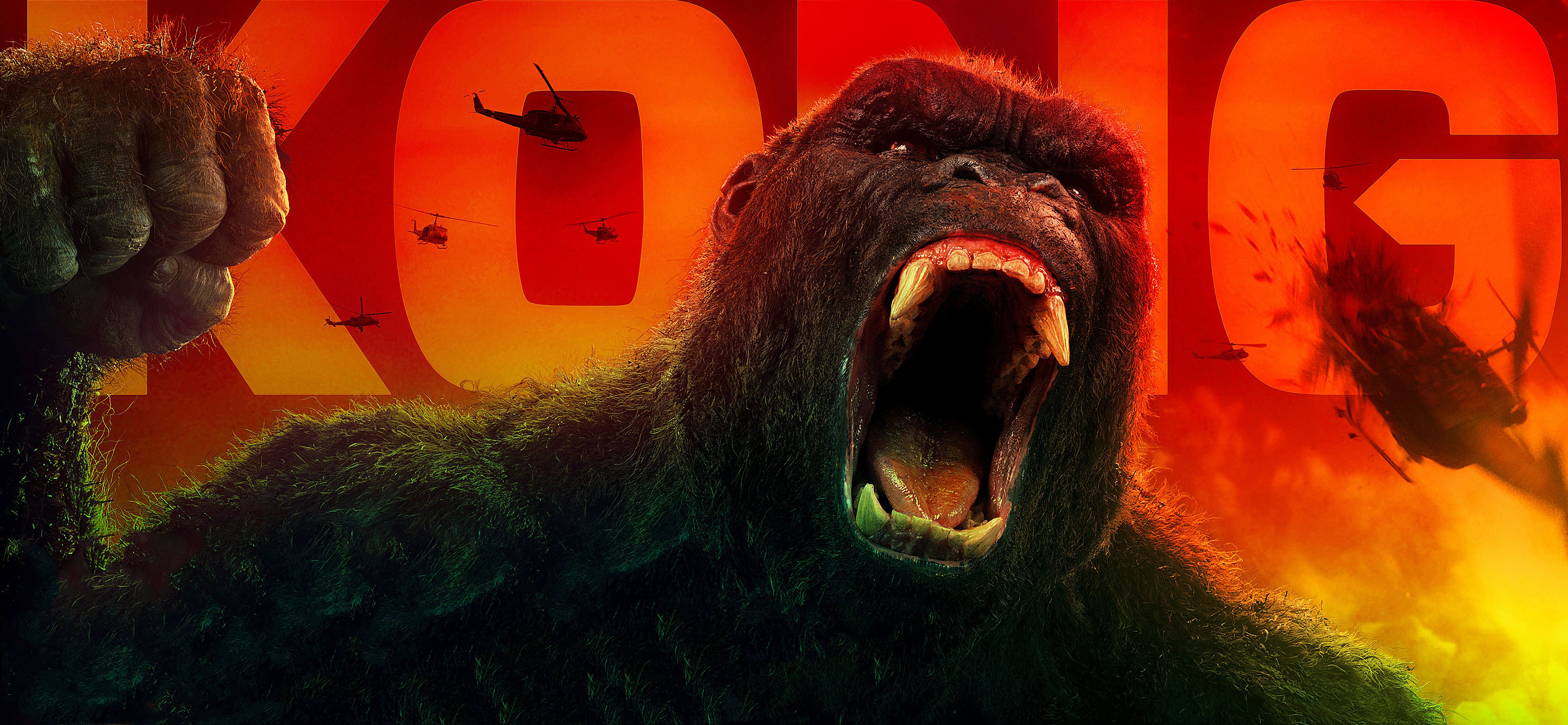 Kong from Kong: Skull Island 4K HD Wallpaper