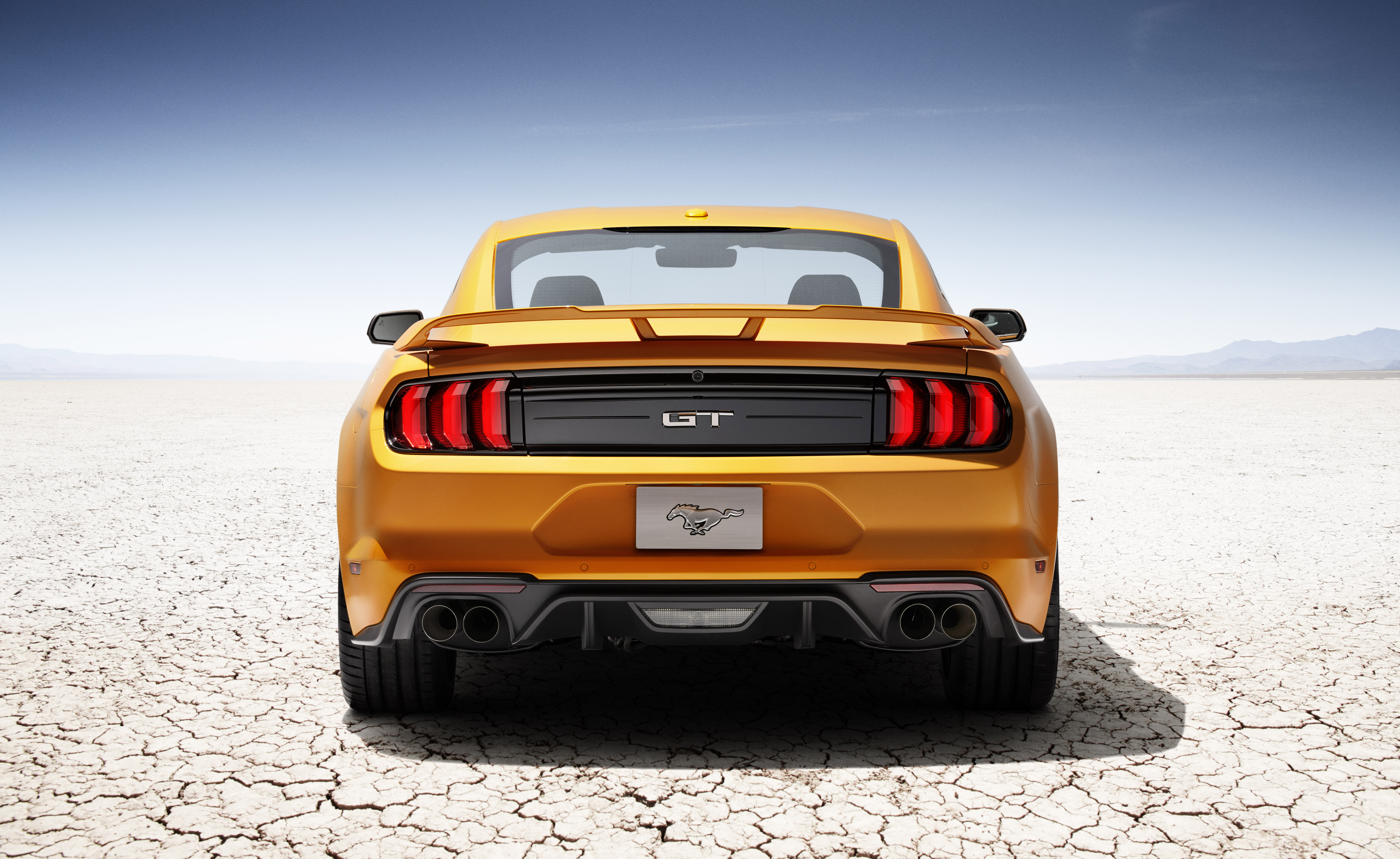 4K 2018 Ford Mustang GT rear view HD Wallpaper