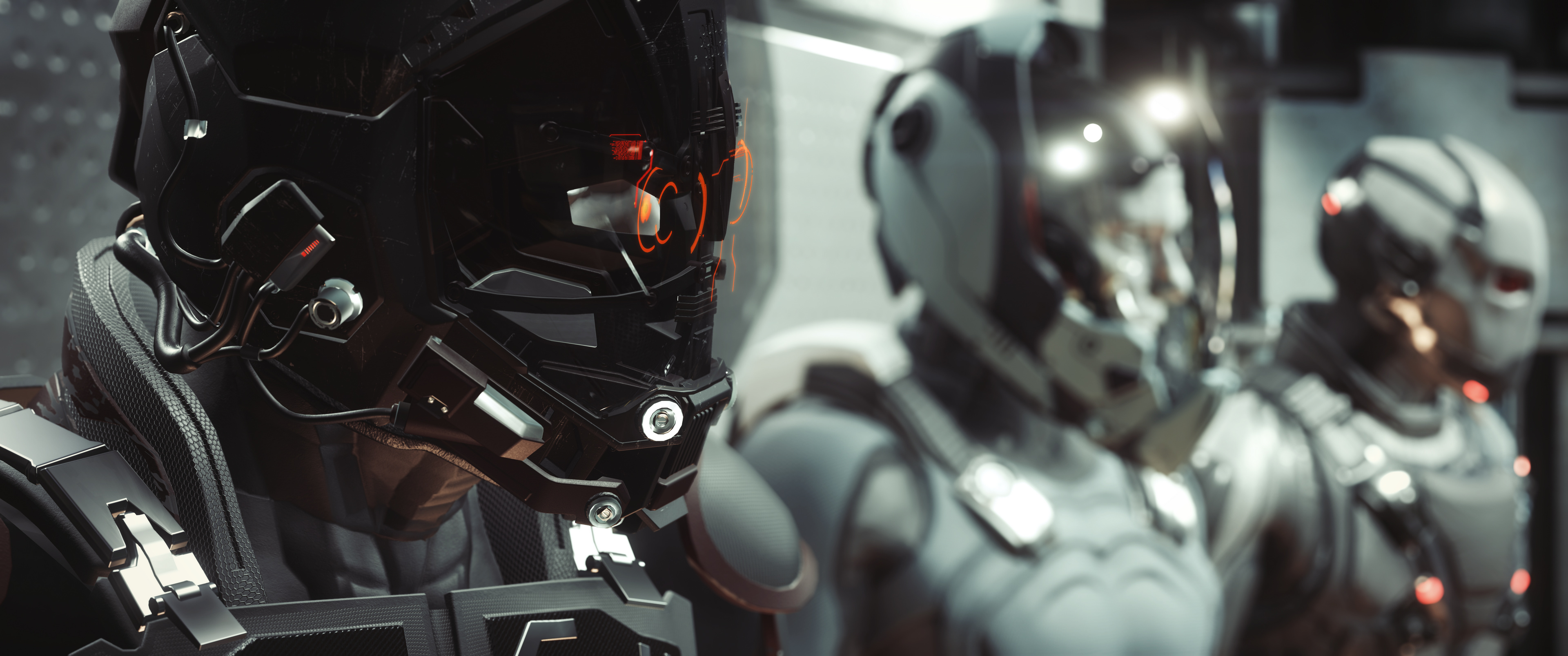 Star Citizen soldiers in futuristic armor HD Wallpaper
