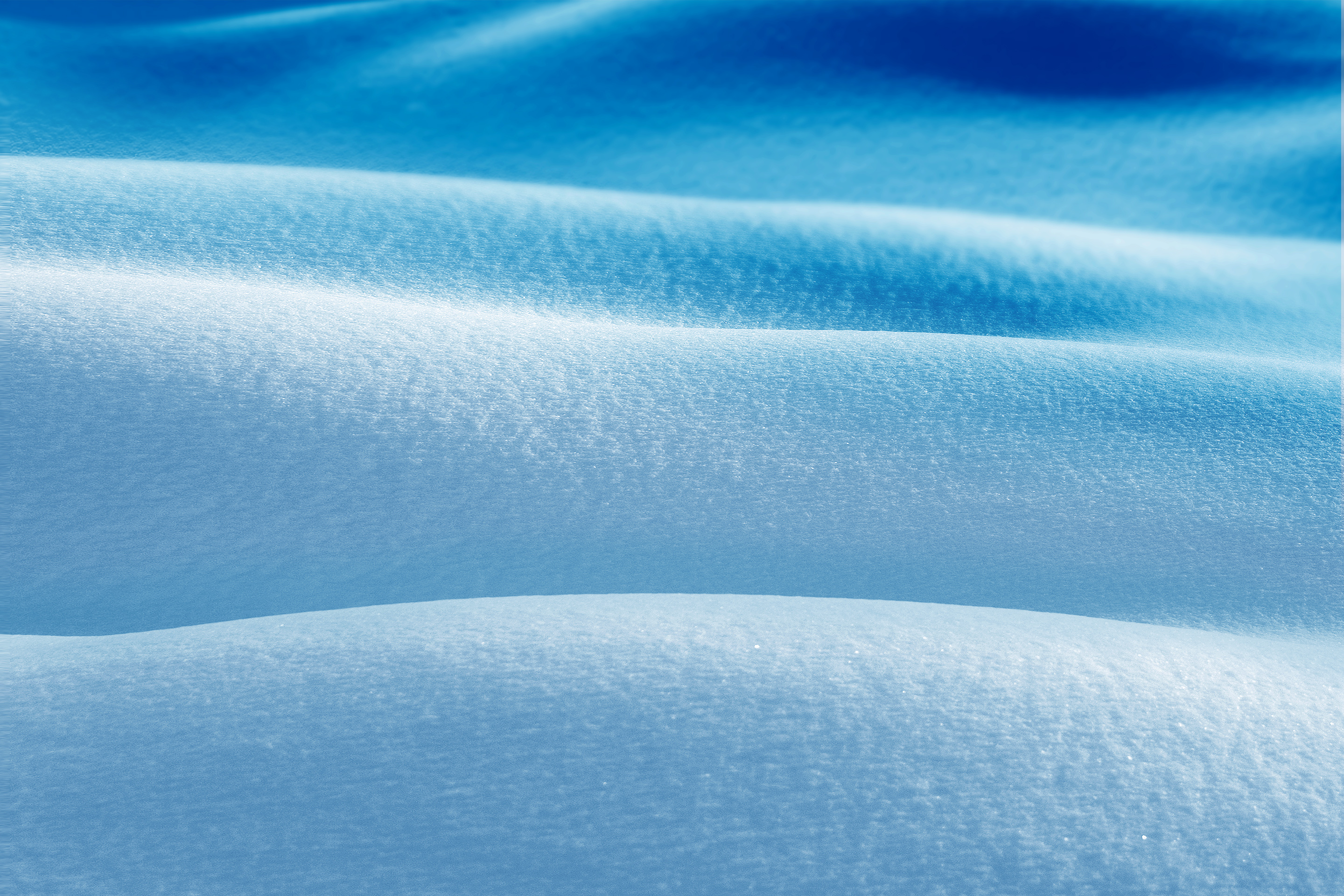 Abstract snow dunes with blue sky HD Wallpaper