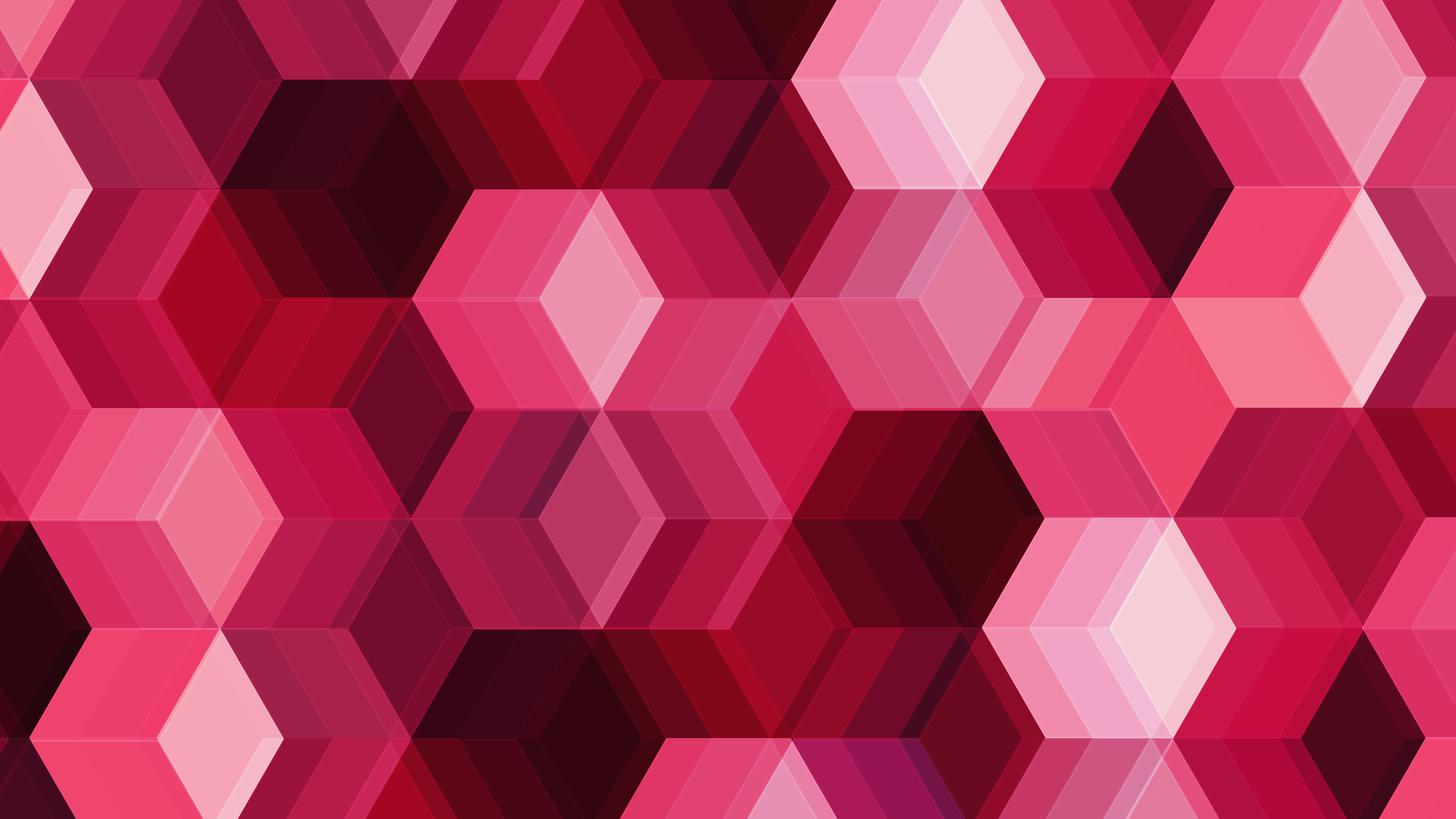 Pink Cubes Pattern 4K HD Wallpaper