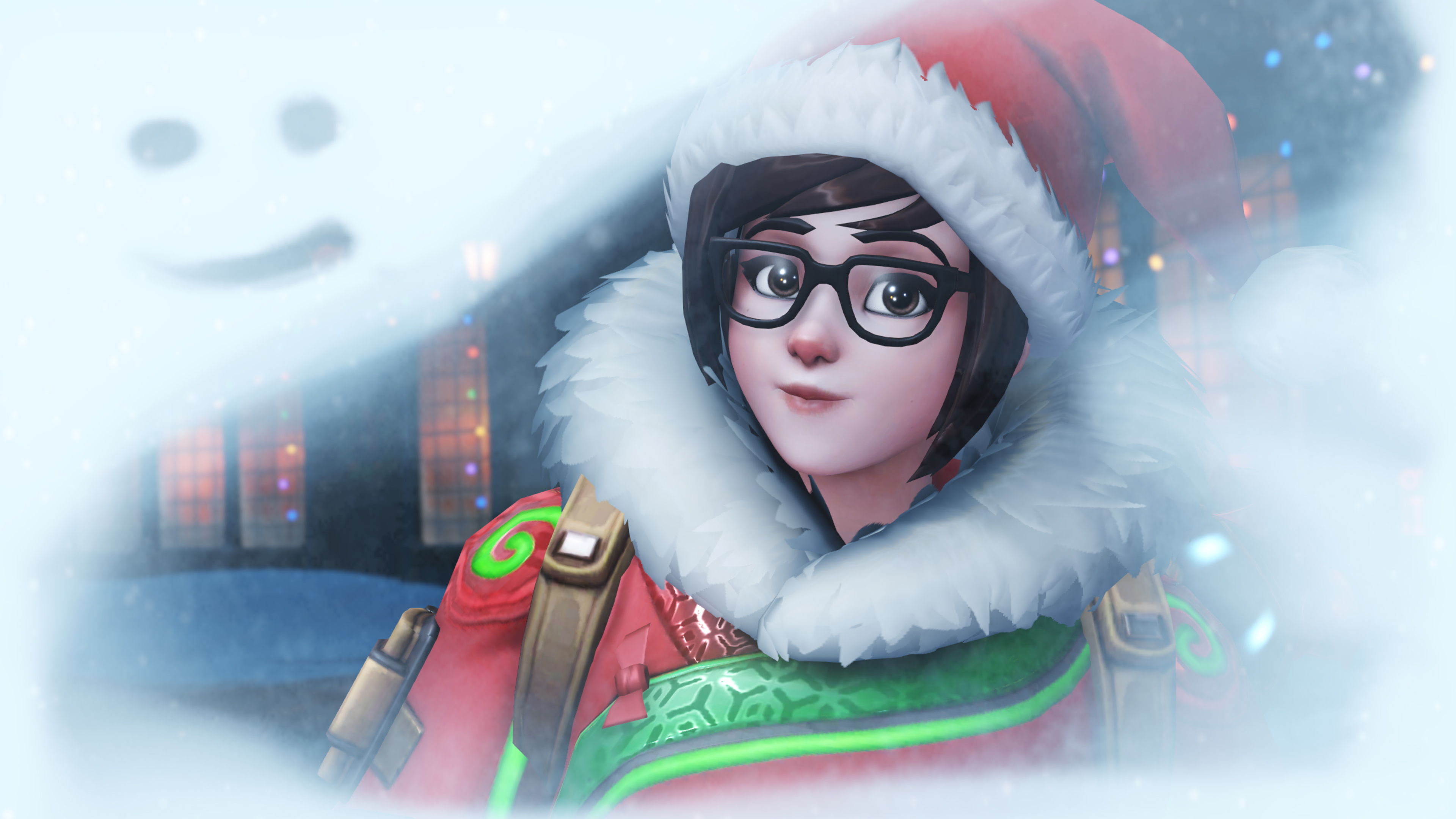 Mei from Overwatch in Winter Wonderland 4K HD Wallpaper