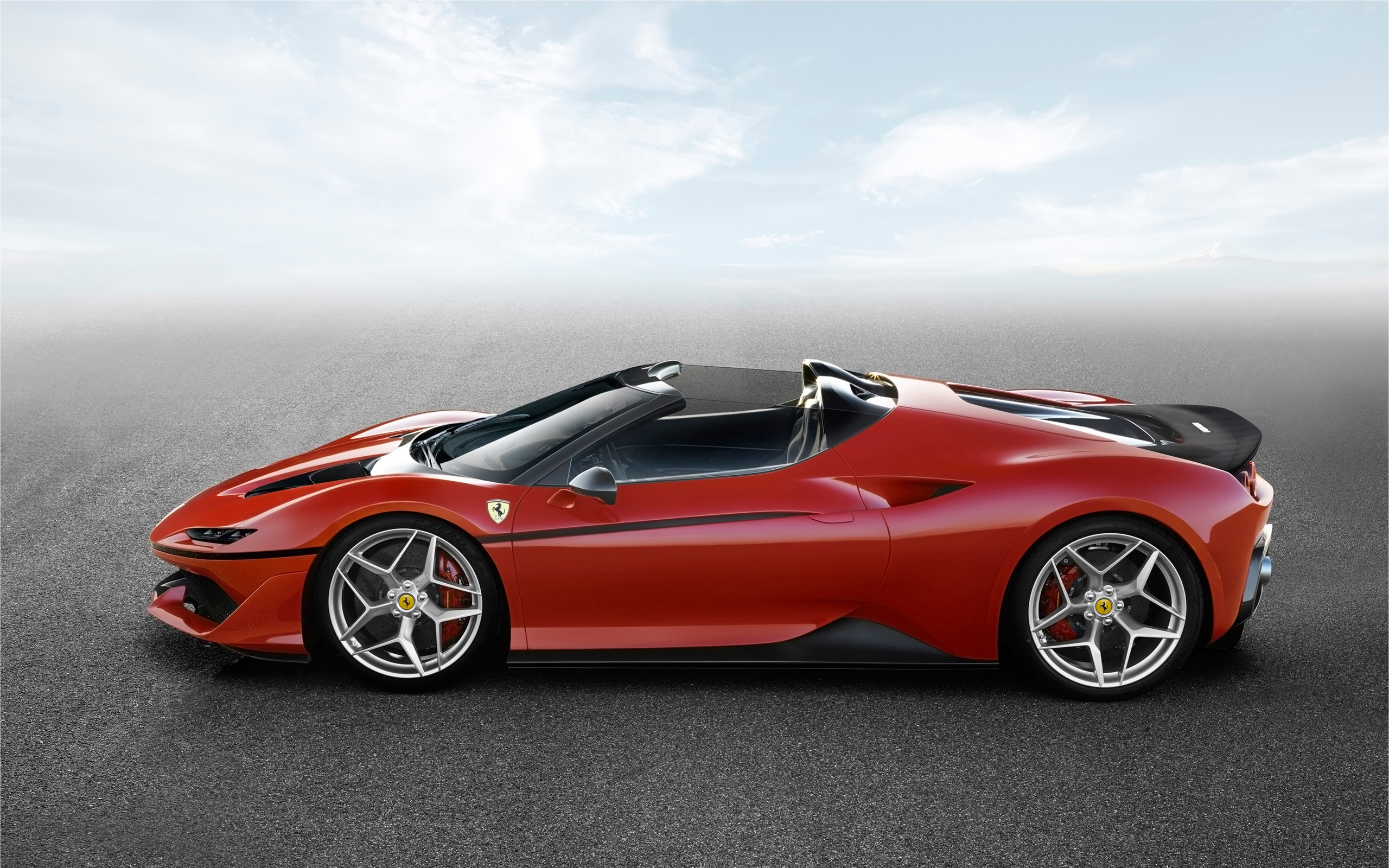 Red 2017 Ferrari J50 Roadster HD Wallpaper
