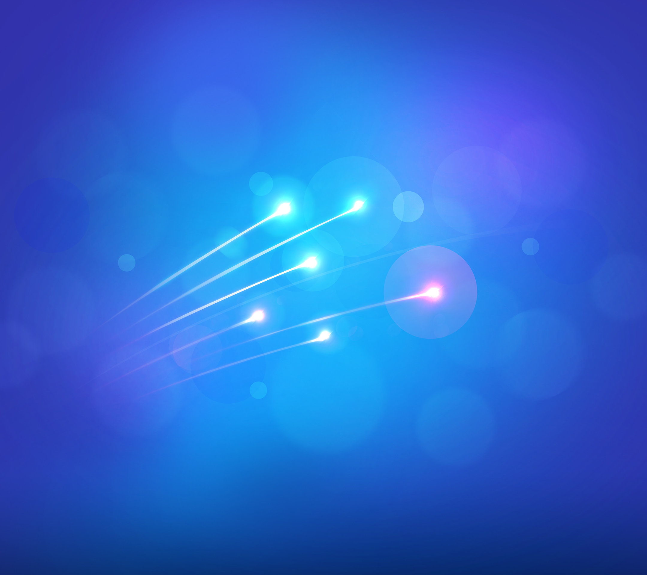 Abstract Blue Light Streaks HD Wallpaper