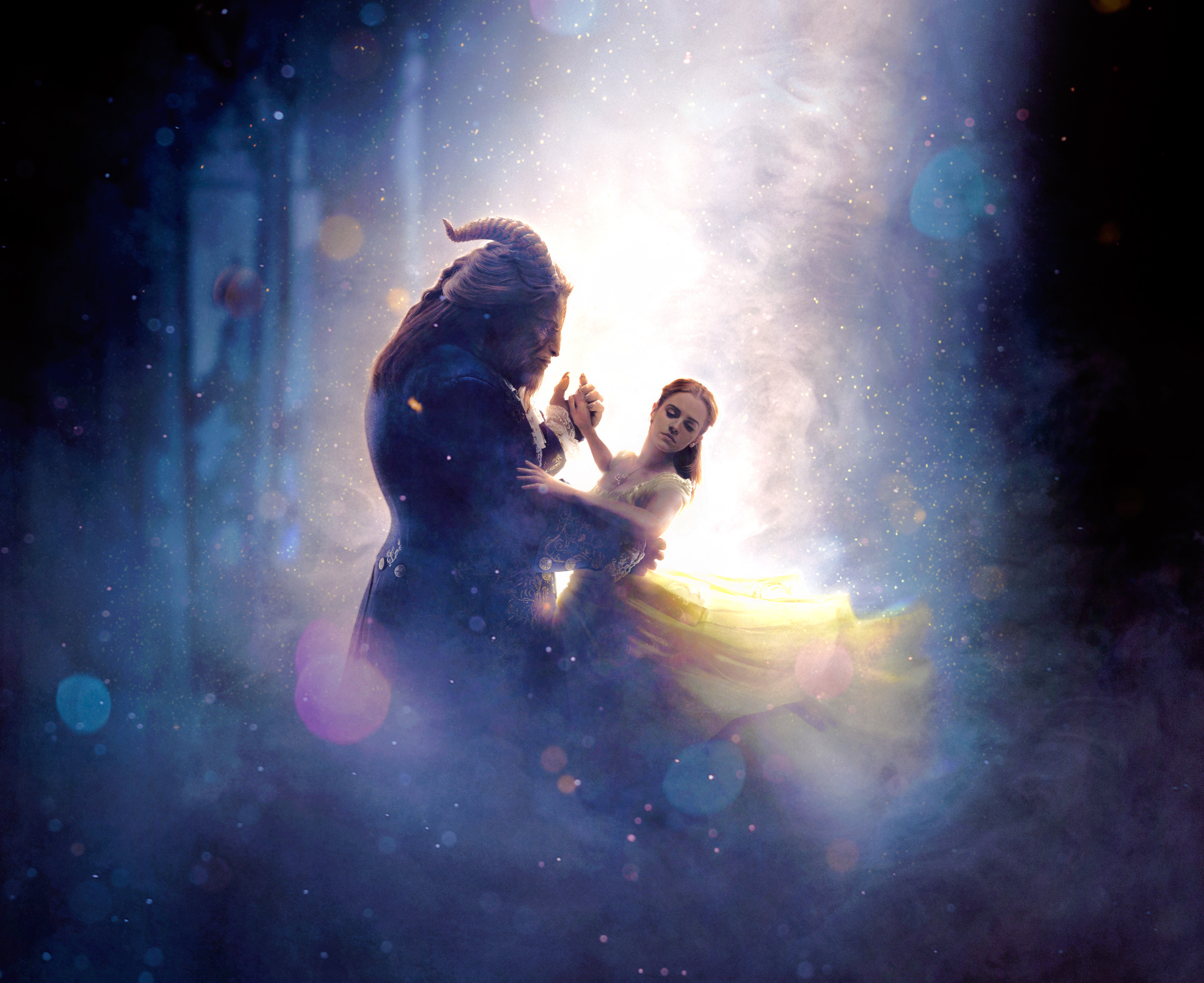 Belle and Beast dancing from Beauty and the Beast 4K HD Wallpaper