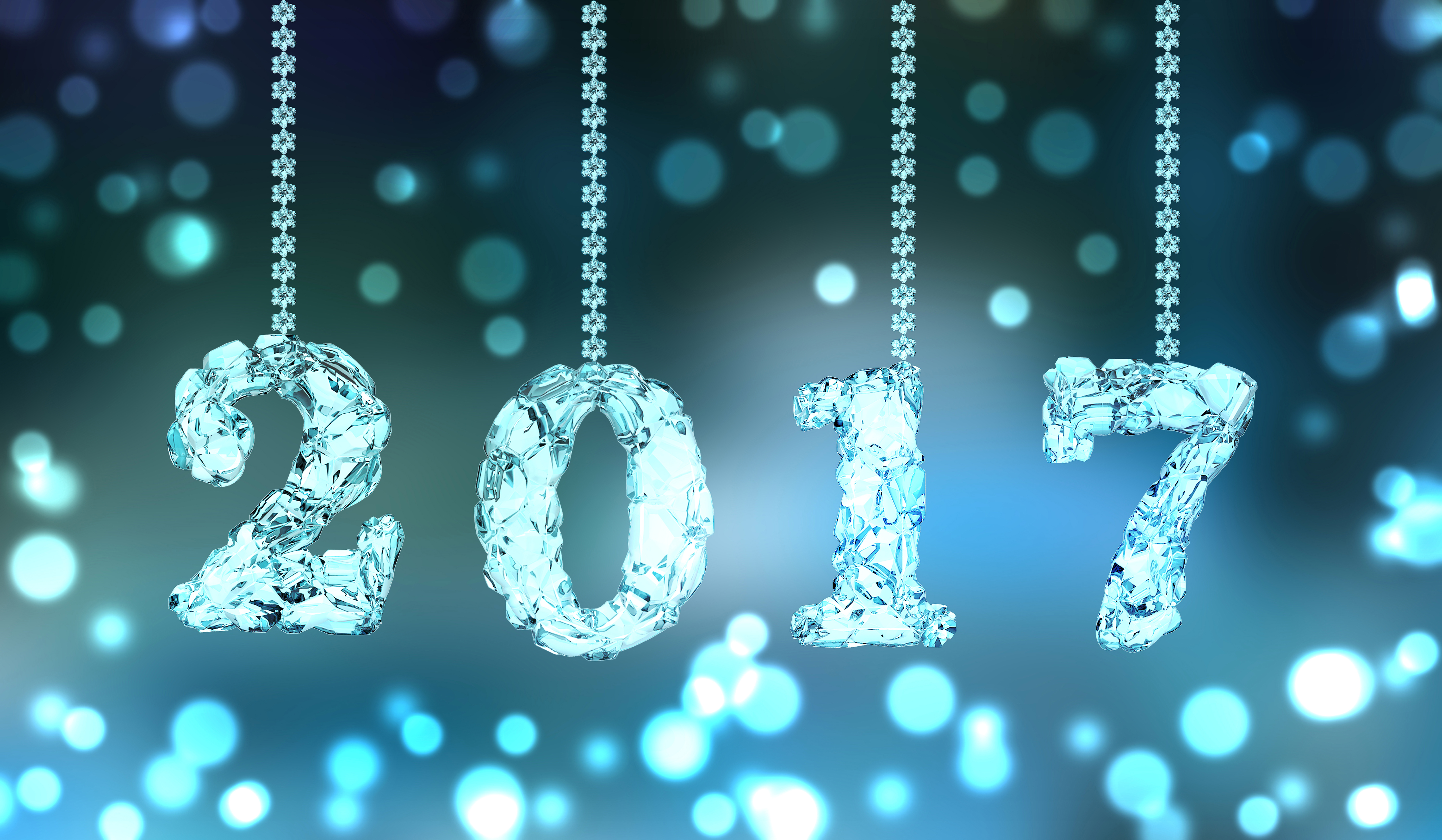 Happy New Year 2017 4K HD Wallpaper
