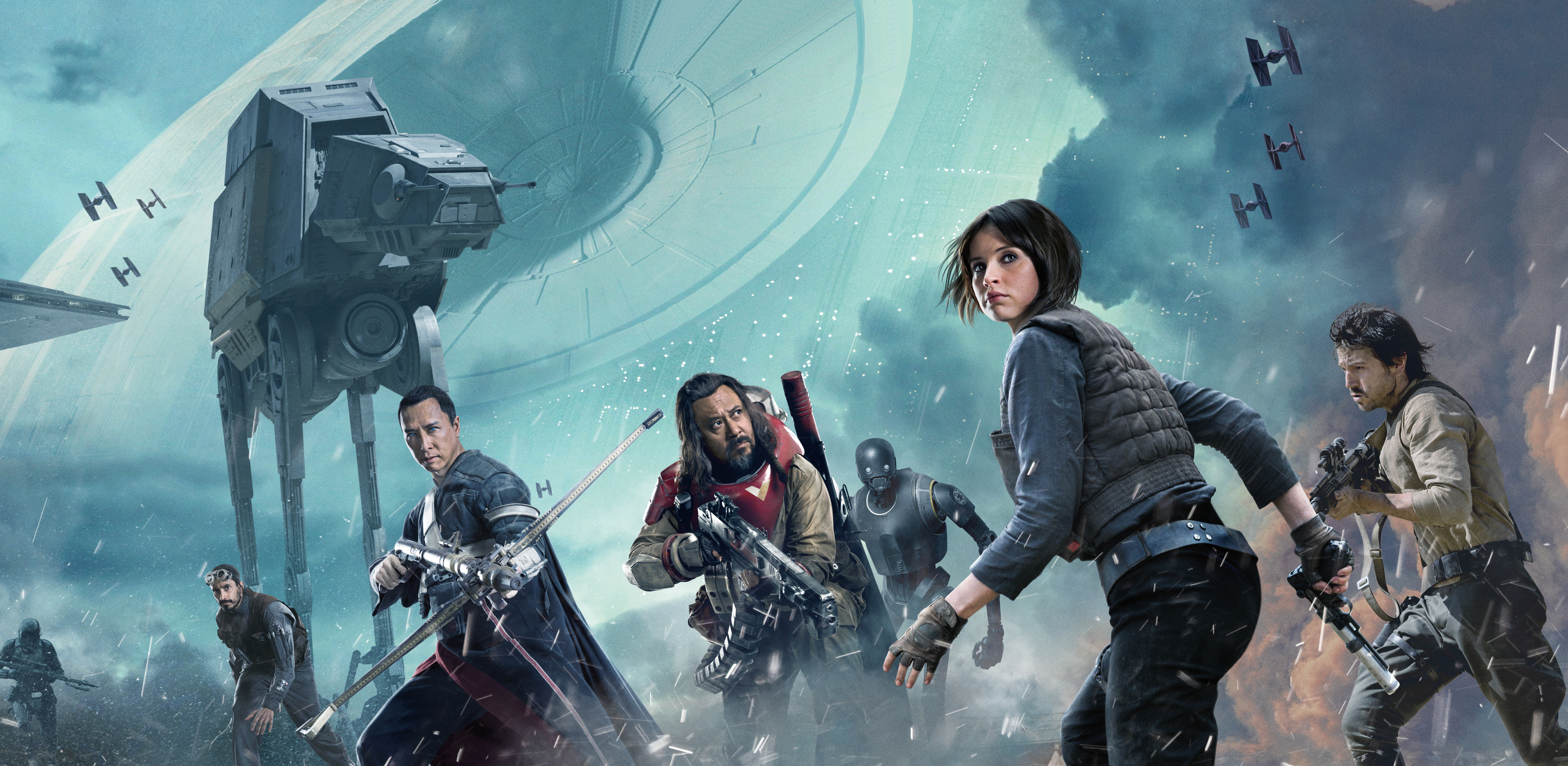 Rogue One: A Star Wars Story characters in battle HD Wallpaper