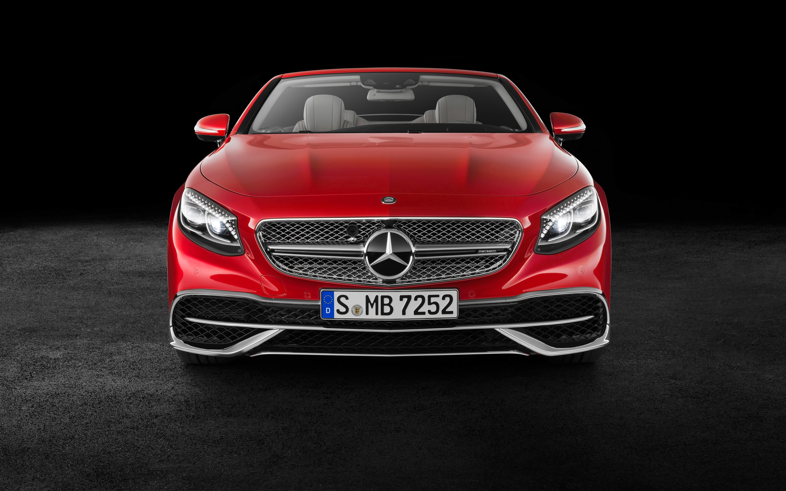 Red 2017 Mercedes-Maybach S650 Cabriolet HD Wallpaper