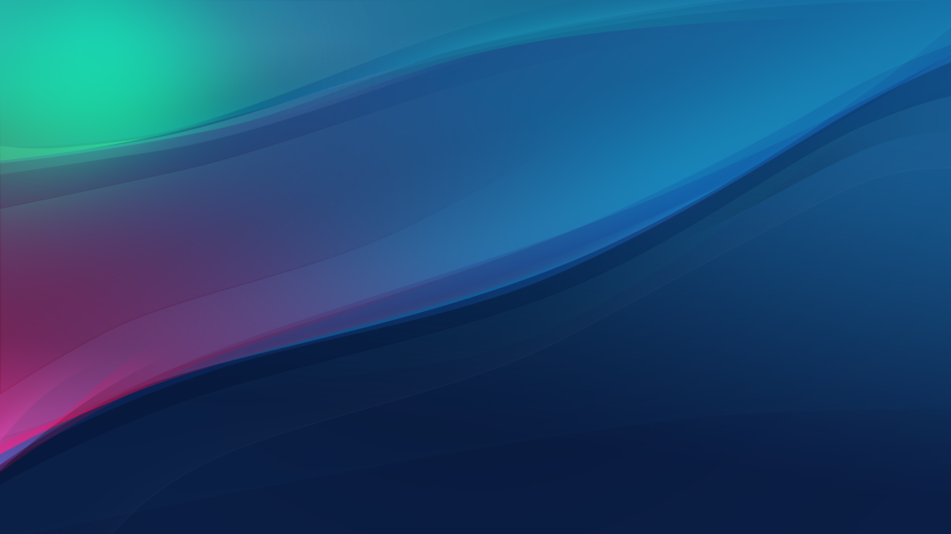 Abstract blue and green waves HD Wallpaper