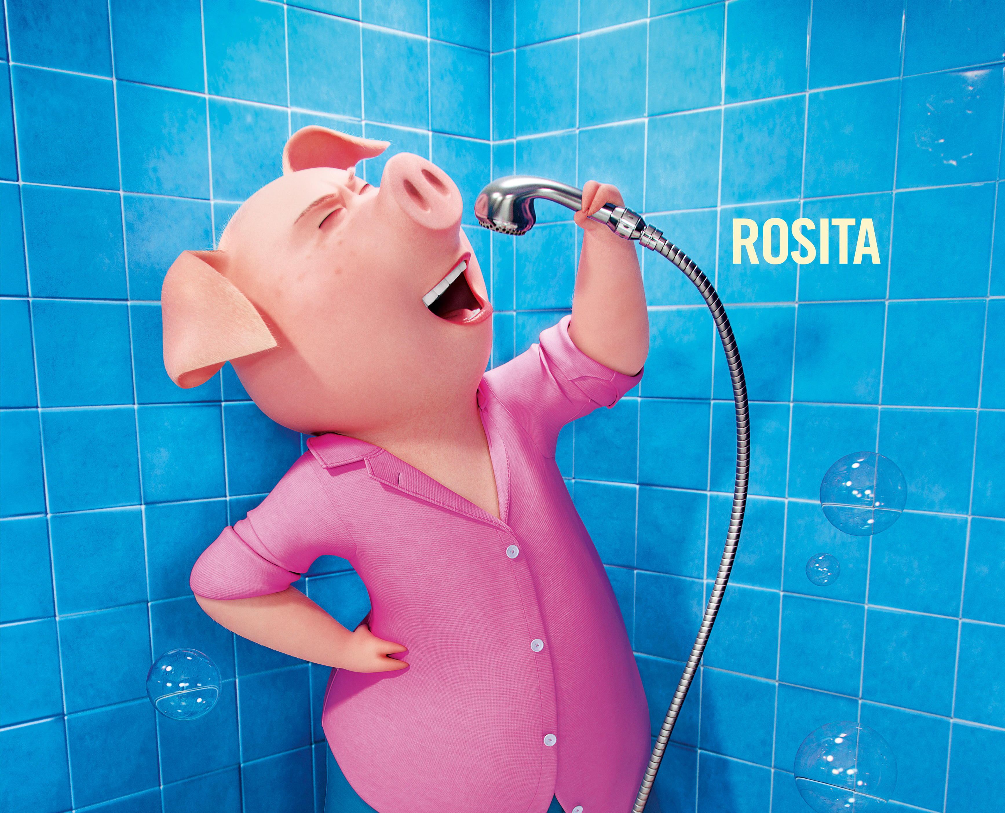 Rosita from Sing singing in the shower HD Wallpaper