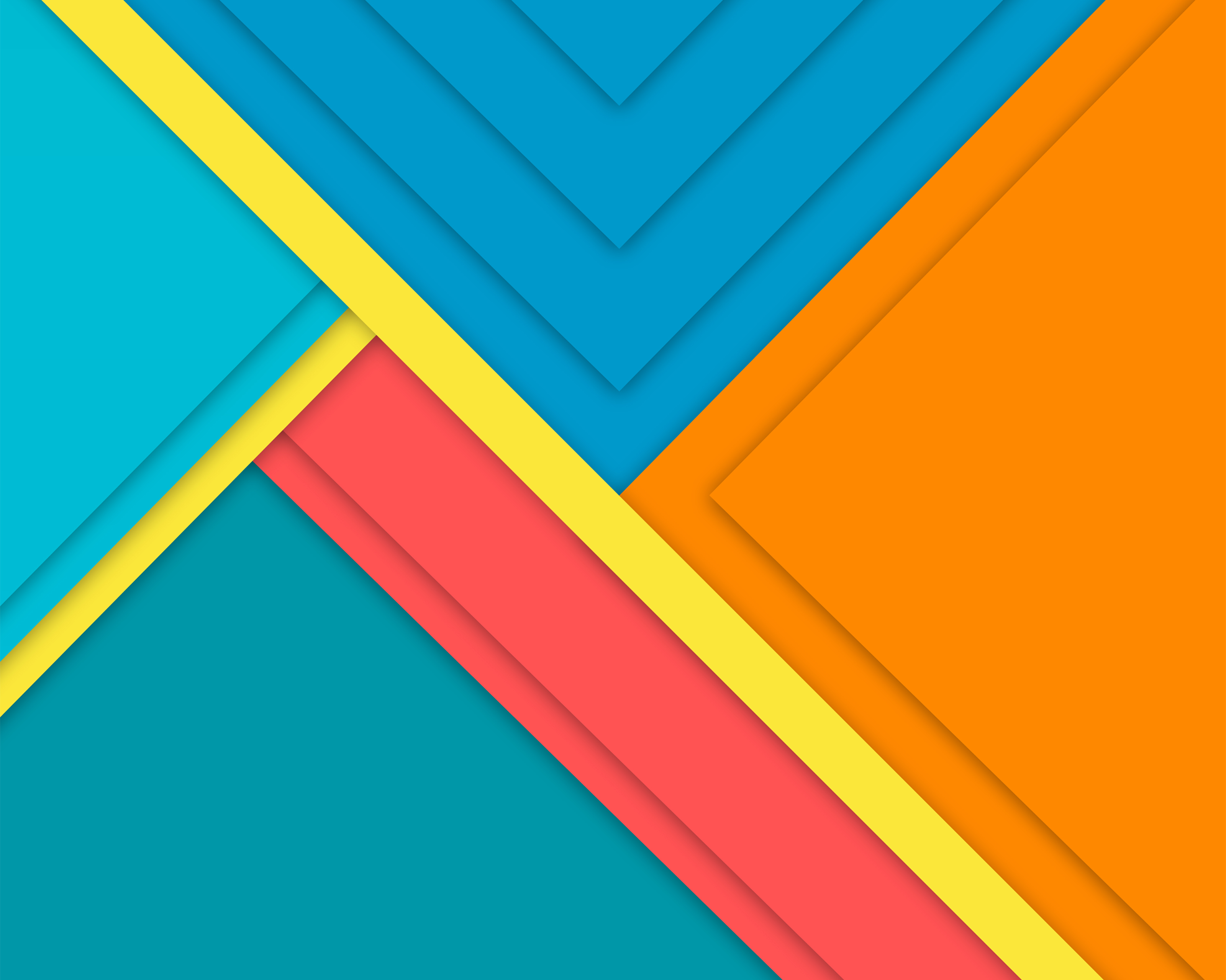 Abstract geometric material design with colorful layers HD Wallpaper