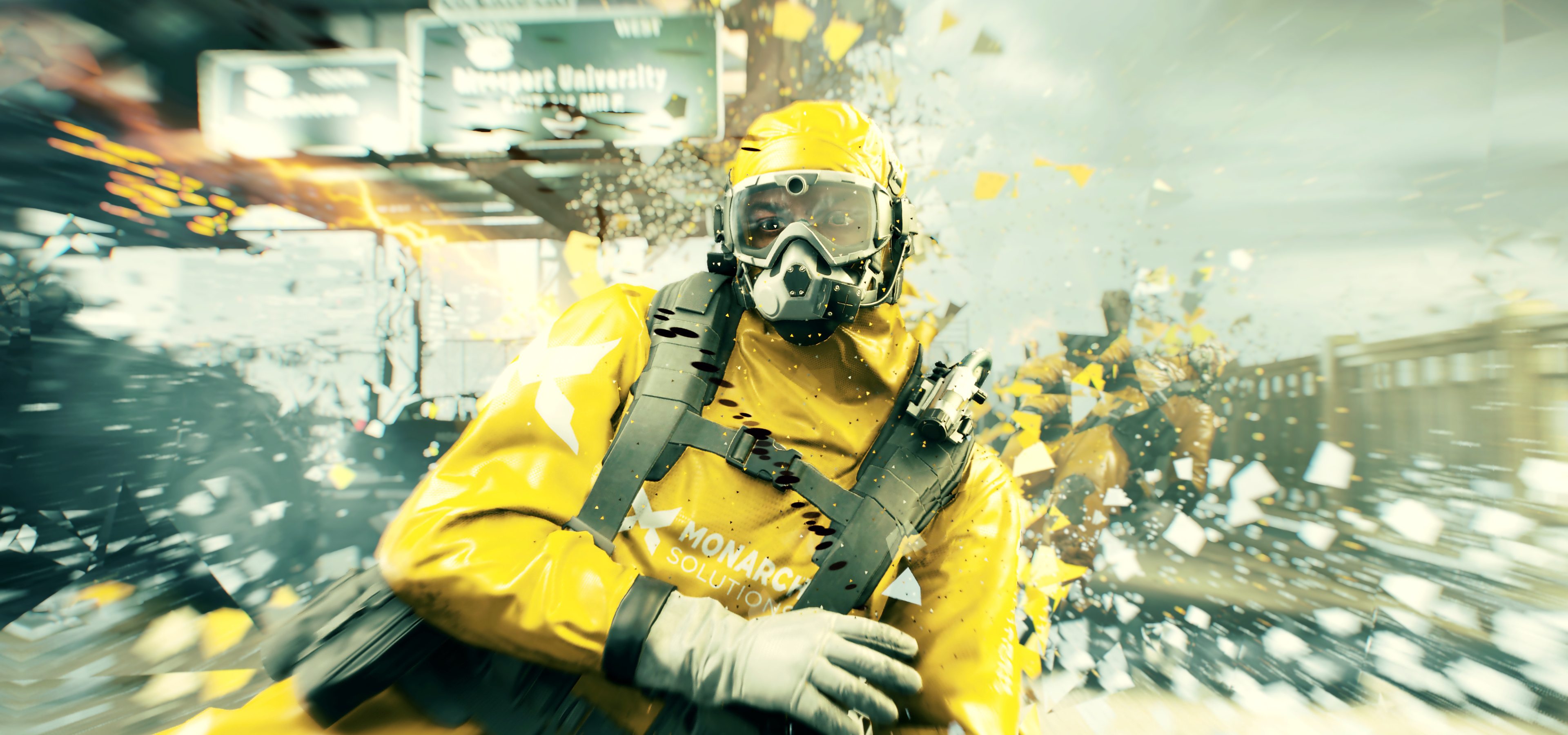 Man in Hazmat suit in Quantum Break 4K HD Wallpaper