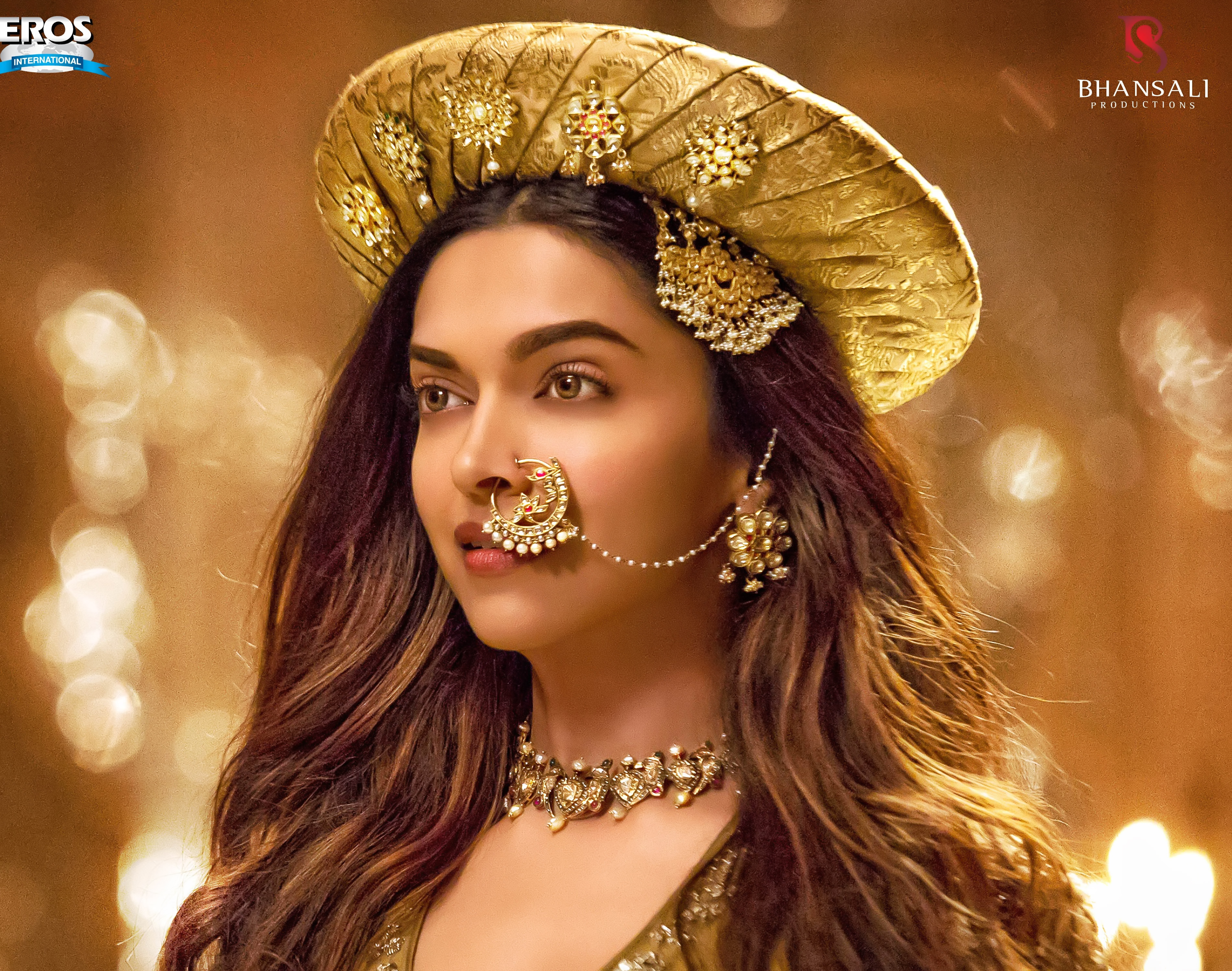 Deepika Padukone from Bajirao Mastani wearing jewellery HD Wallpaper