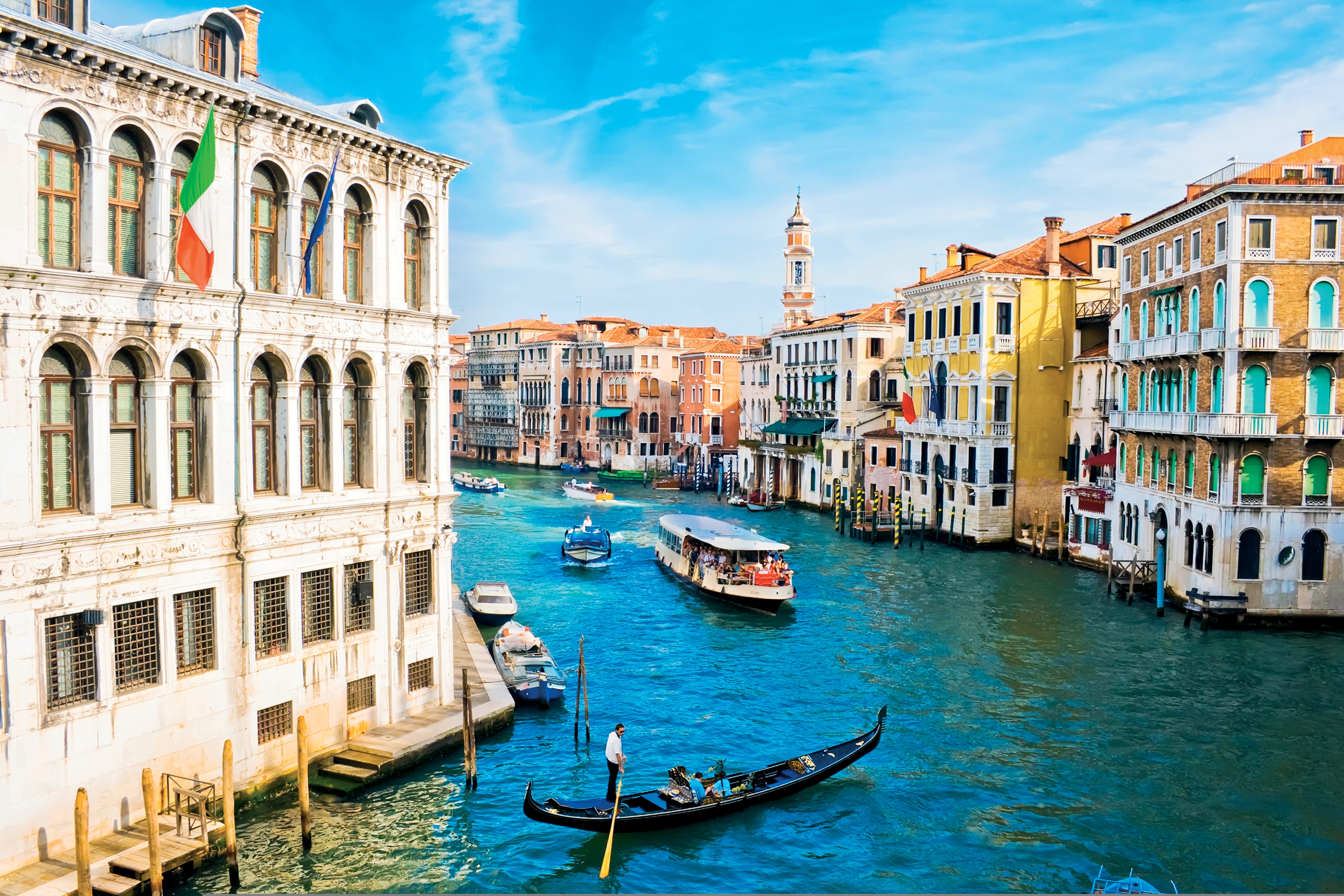 5K, Italy, Venice, Grand Canal HD Wallpaper