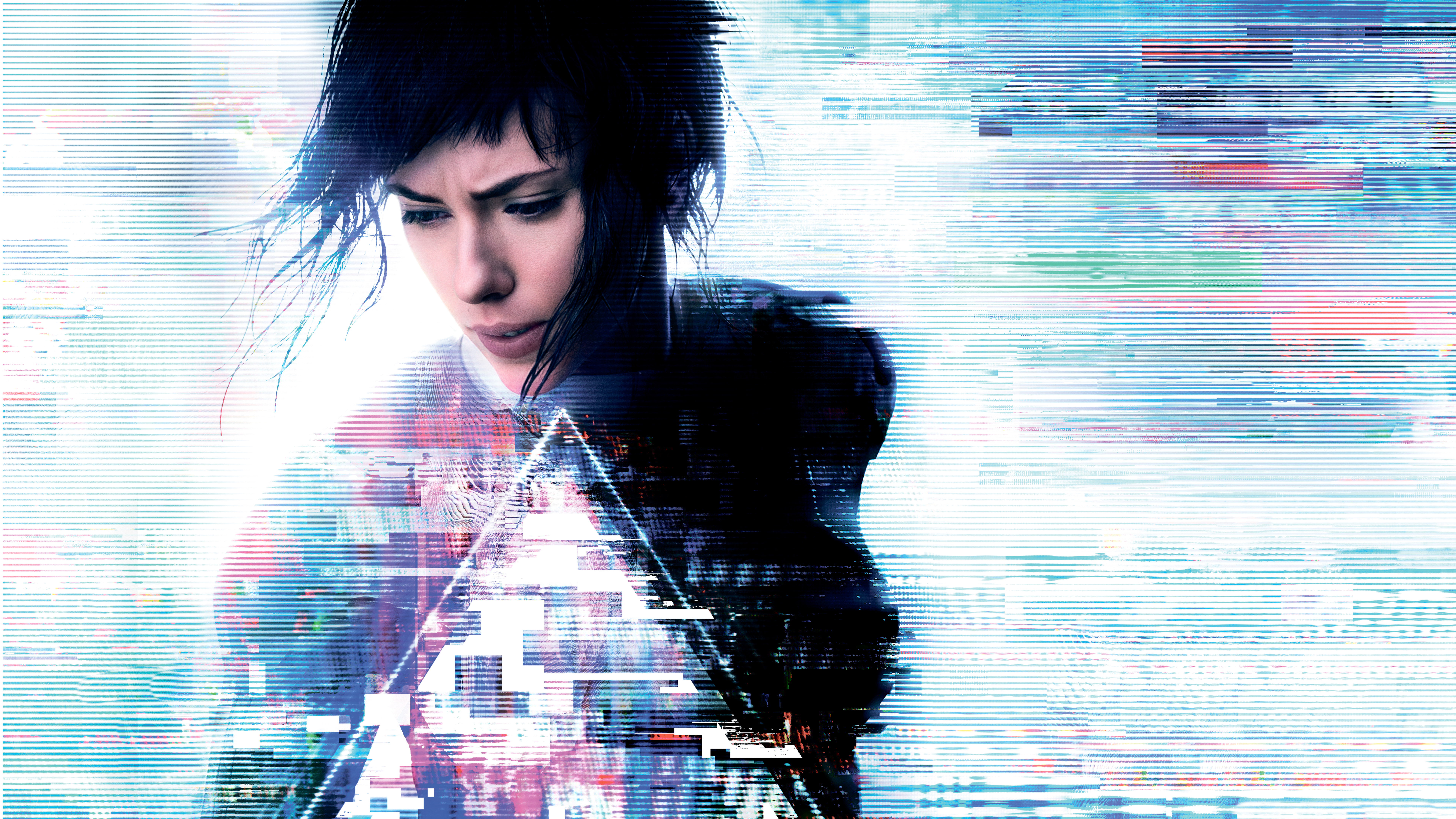 Scarlett Johansson as Major in Ghost in the Shell 4K HD Wallpaper