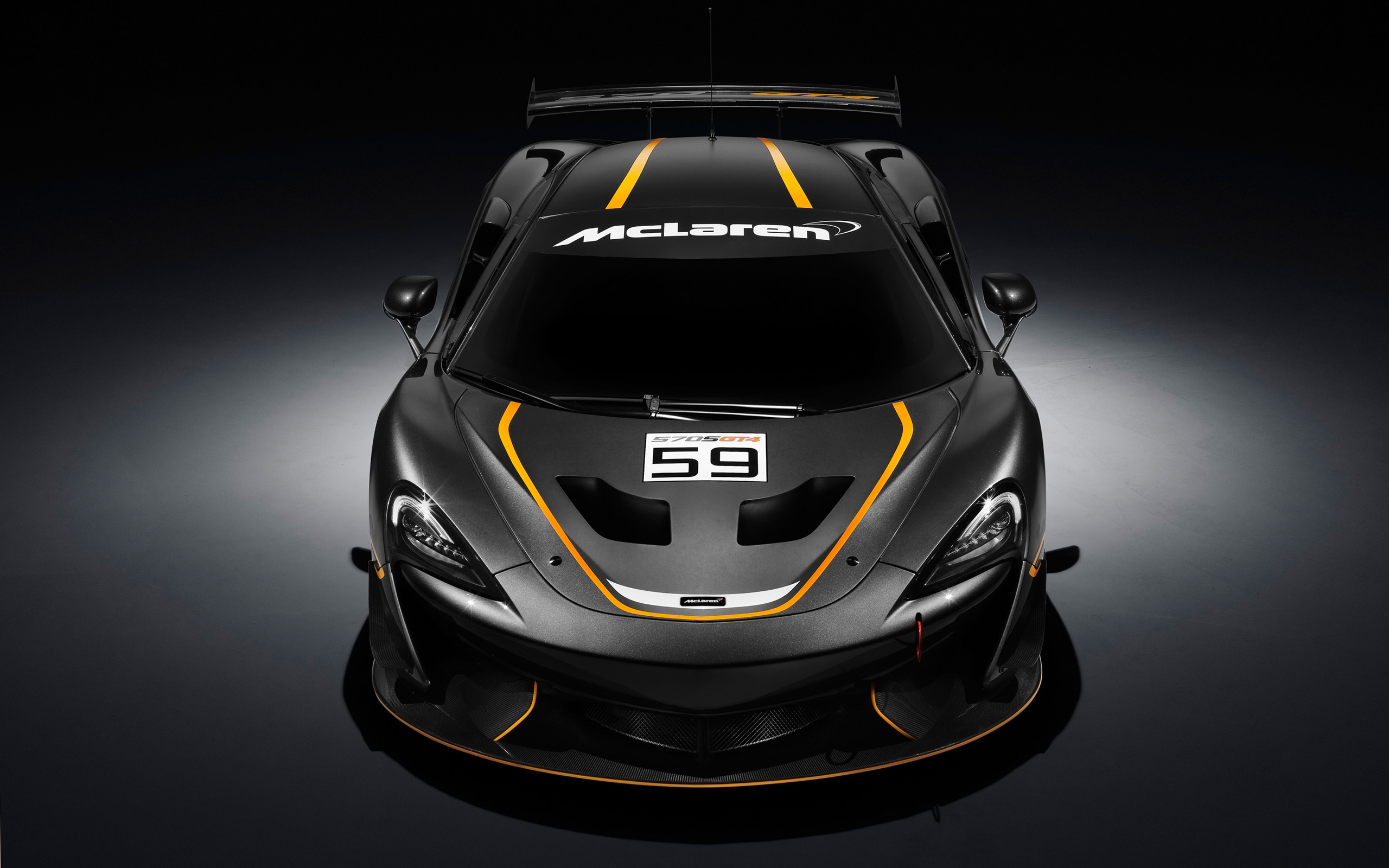 McLaren 570S GT4 race car HD Wallpaper