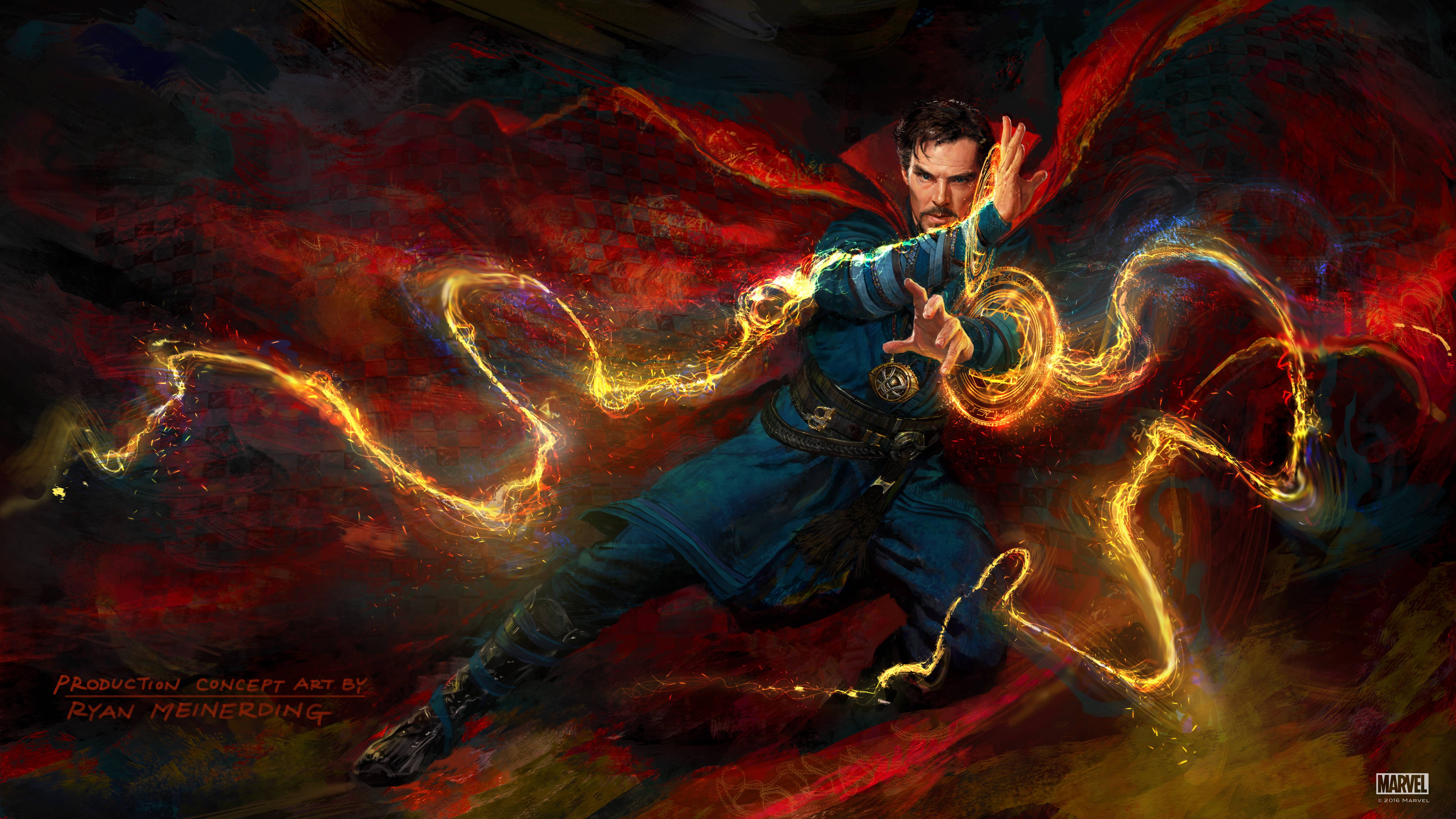 Doctor Strange from Marvel Production Concept Art HD Wallpaper