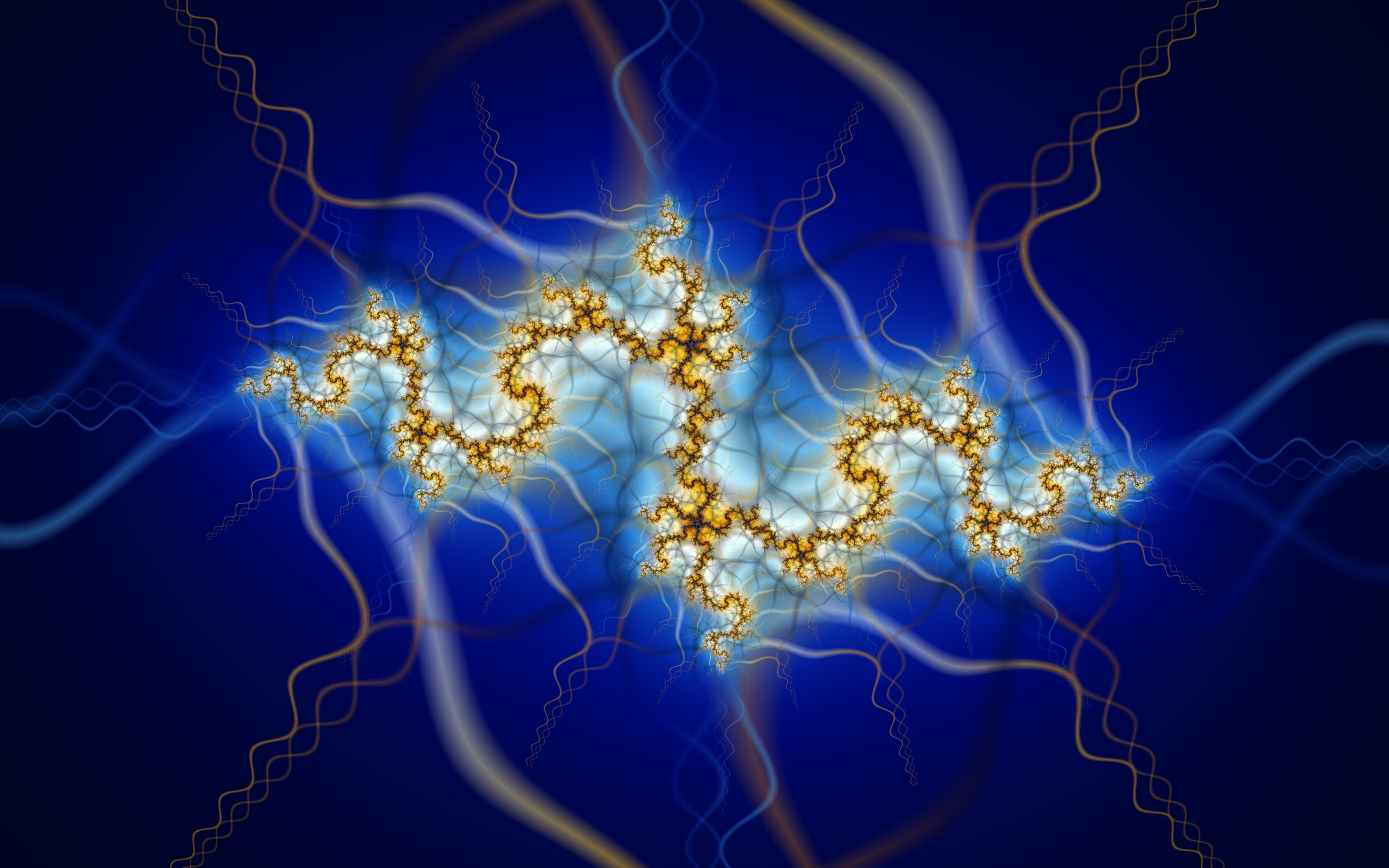 Abstract fractal pattern resembling nerves HD Wallpaper