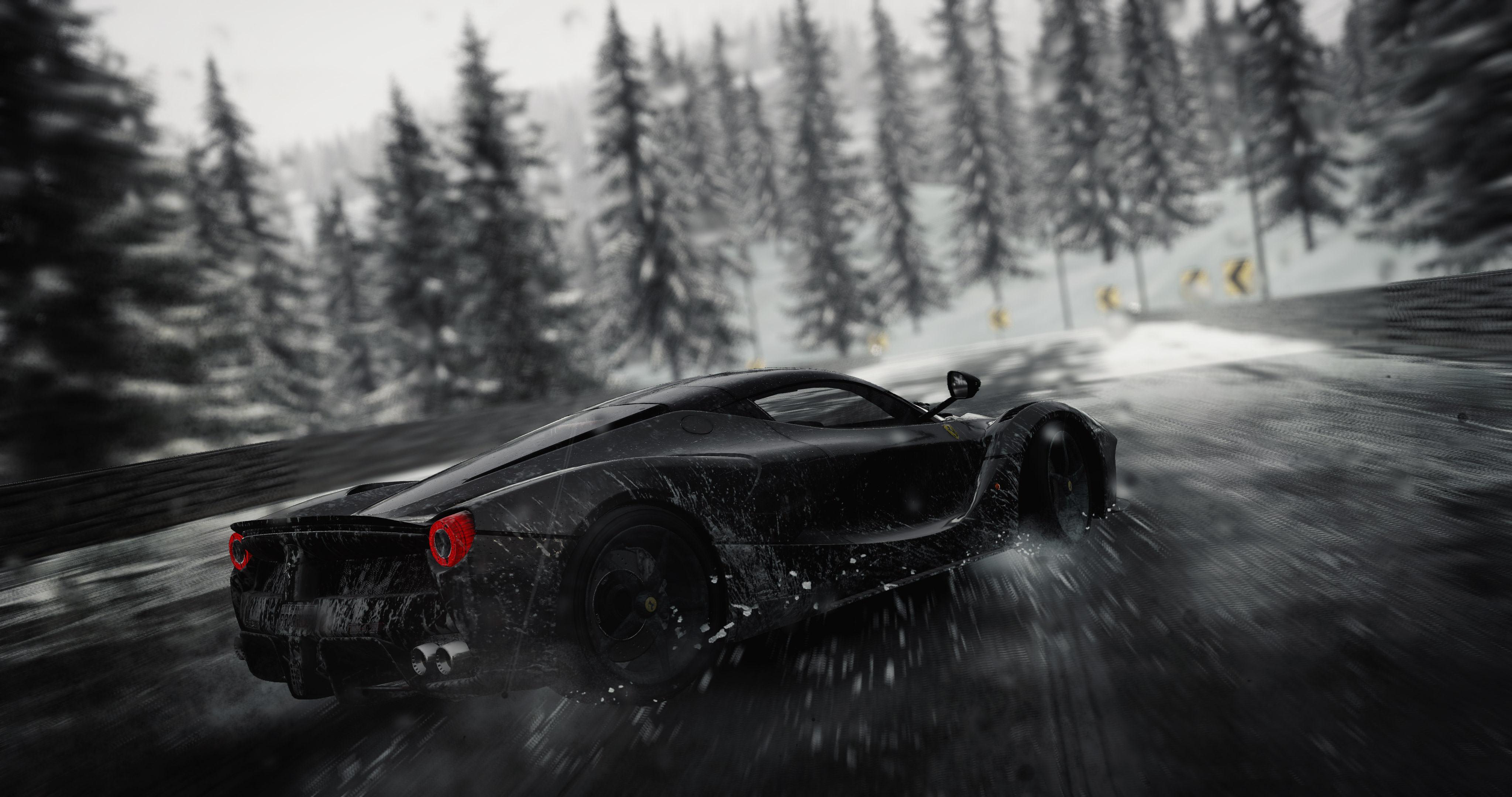 4K Rain on Ferrari in The Crew HD Wallpaper