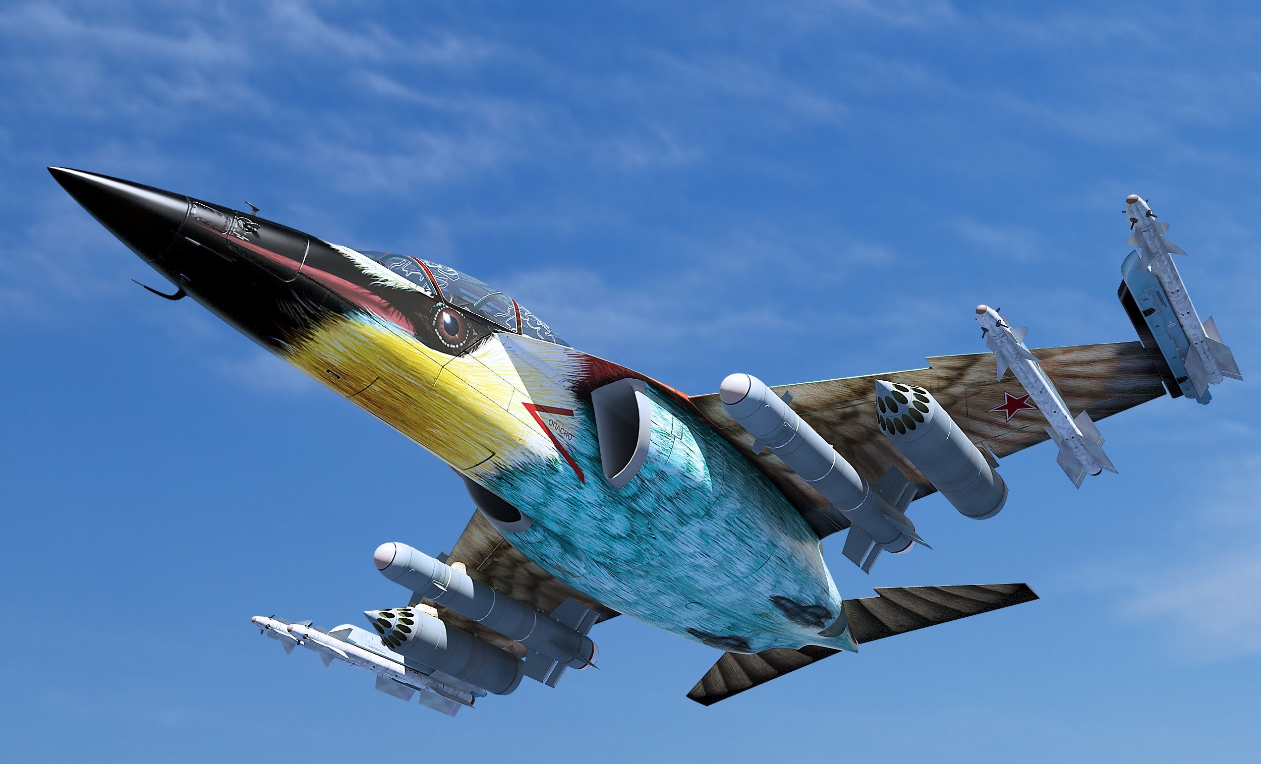 Yakovlev Yak-130 fighter jet with missiles HD Wallpaper