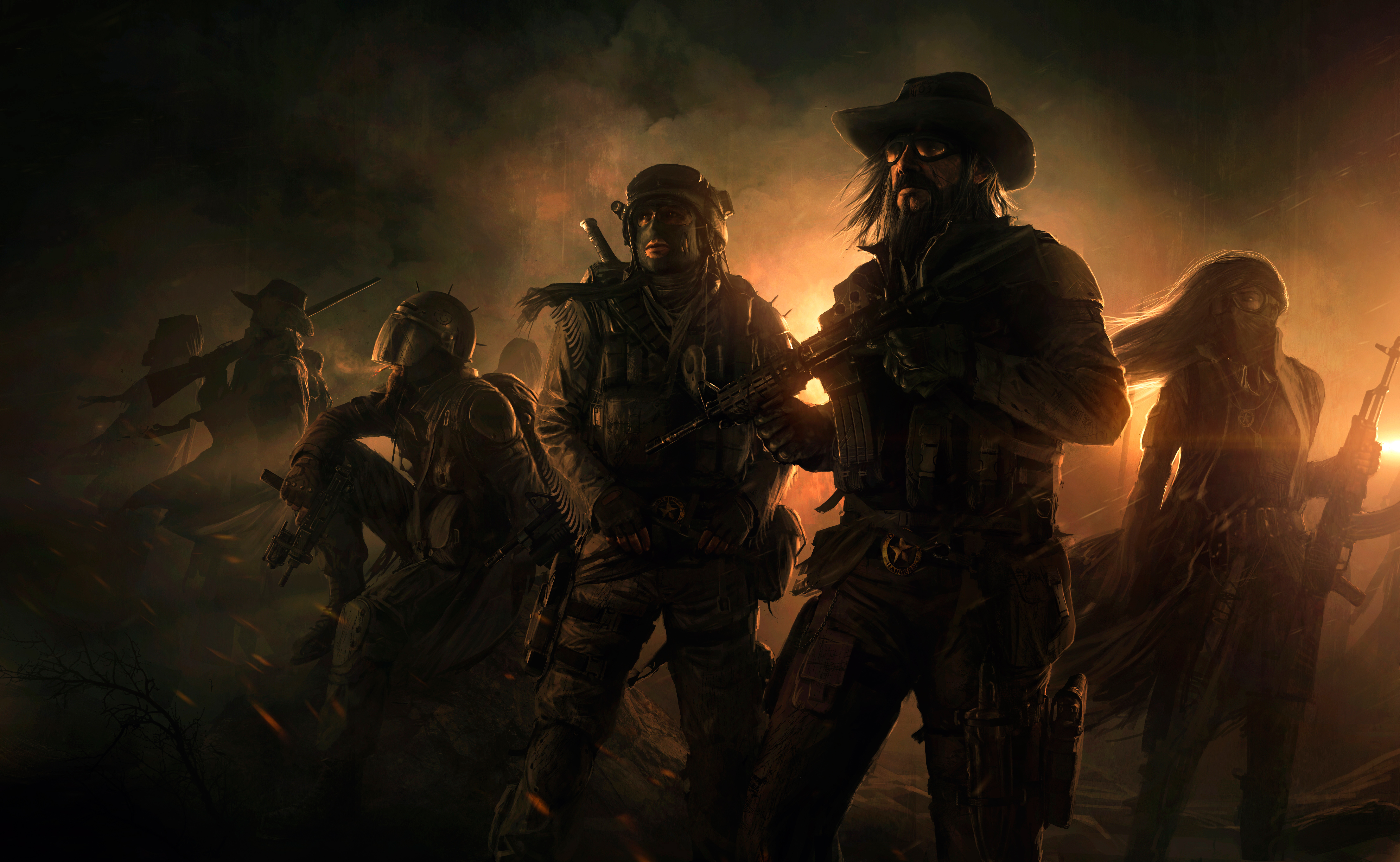 Desert Rangers from Wasteland 2 4K HD Wallpaper