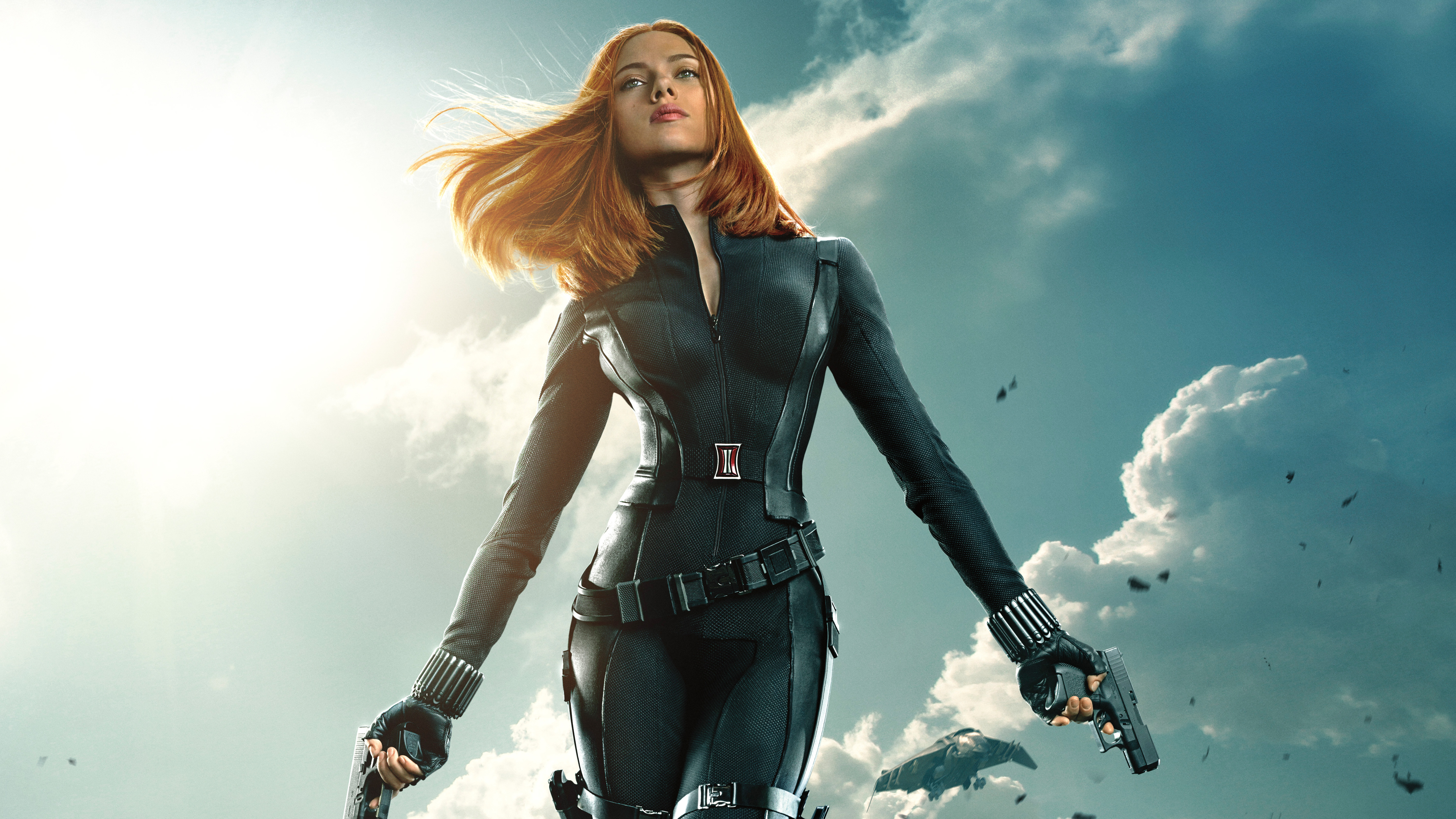 Black Widow from Captain America: The Winter Soldier HD Wallpaper