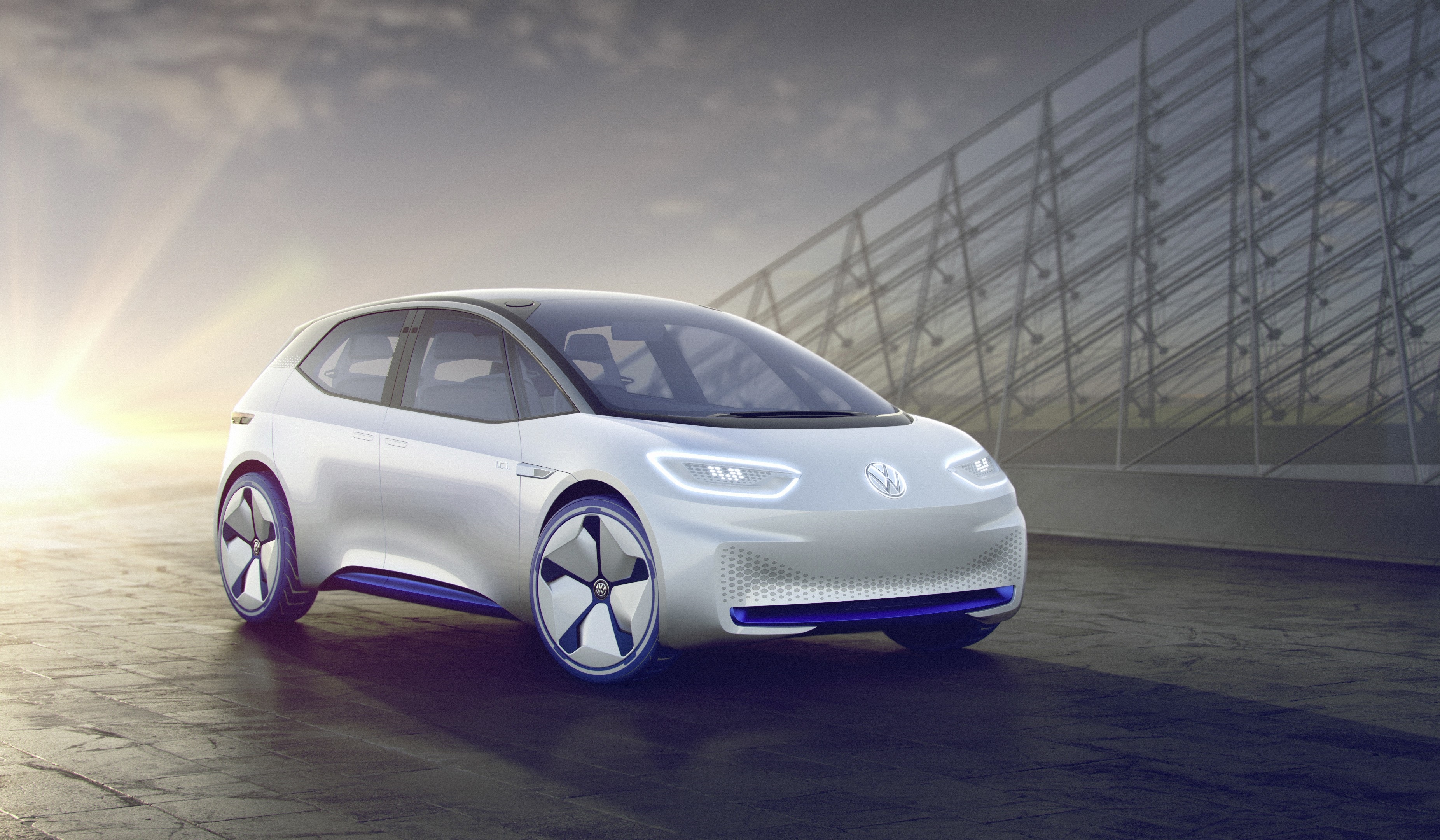 Volkswagen I.D. electric concept car HD Wallpaper