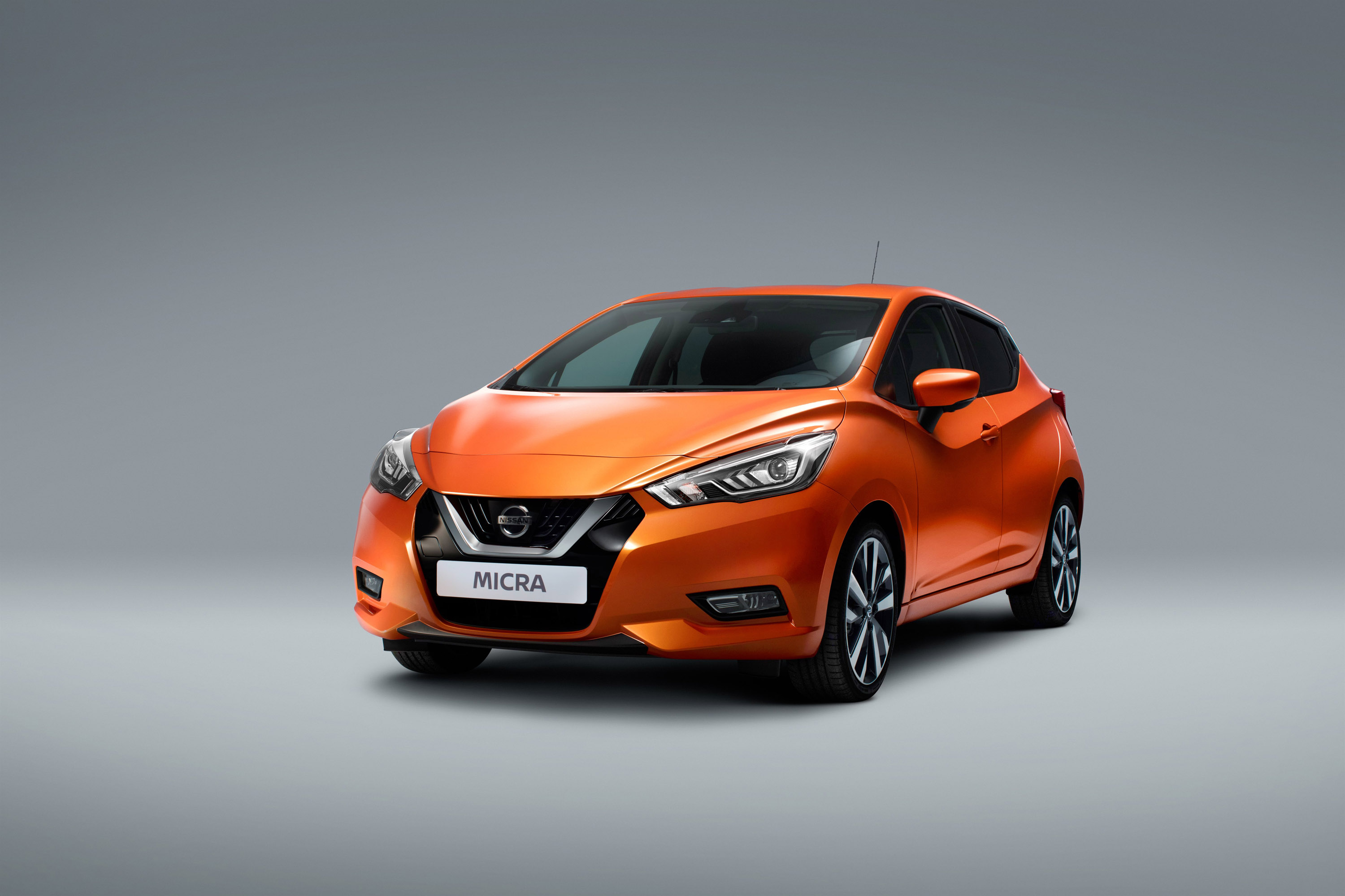 Orange Nissan Micra car HD Wallpaper