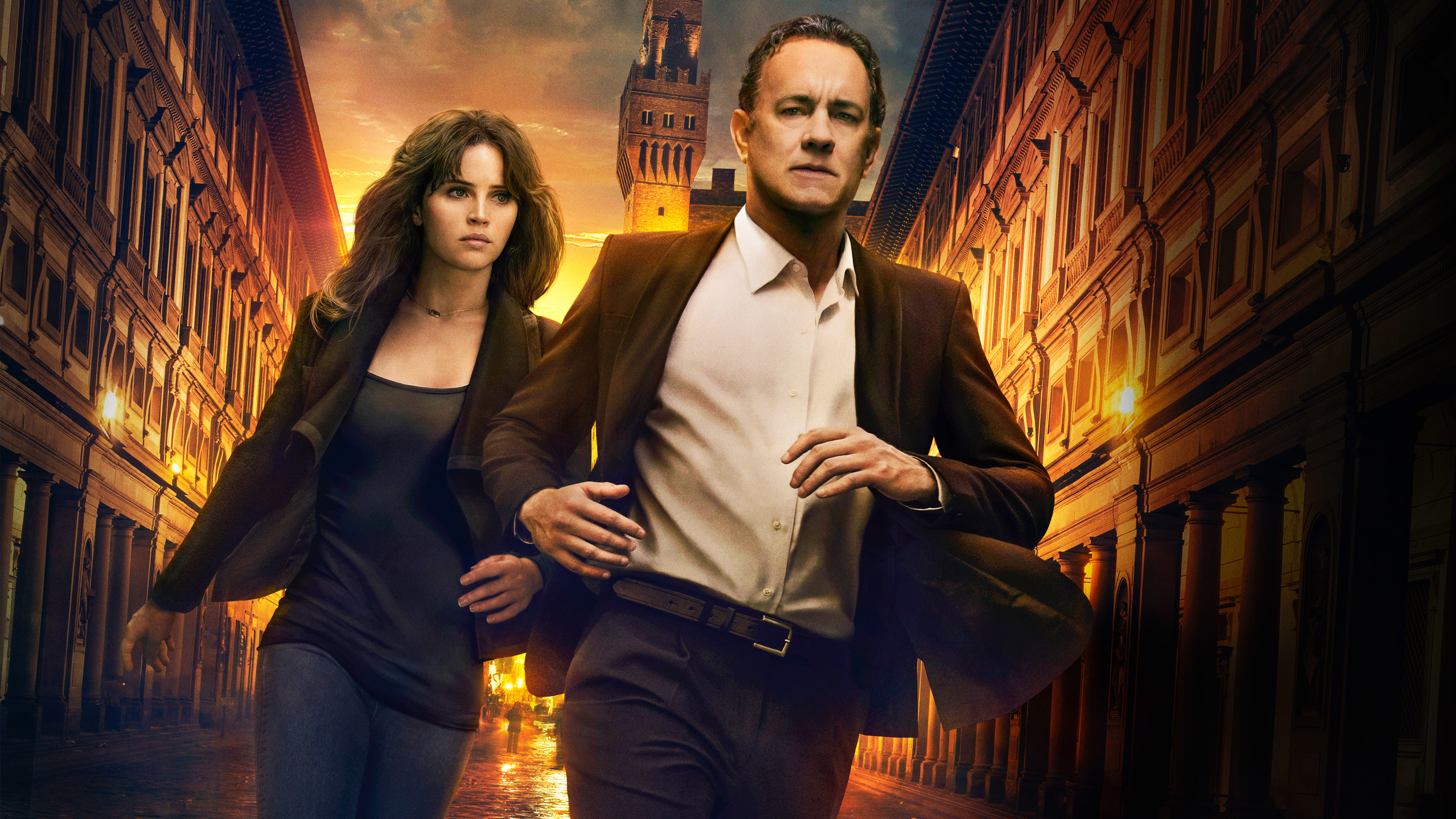 Inferno: Tom Hanks and Felicity Jones HD Wallpaper