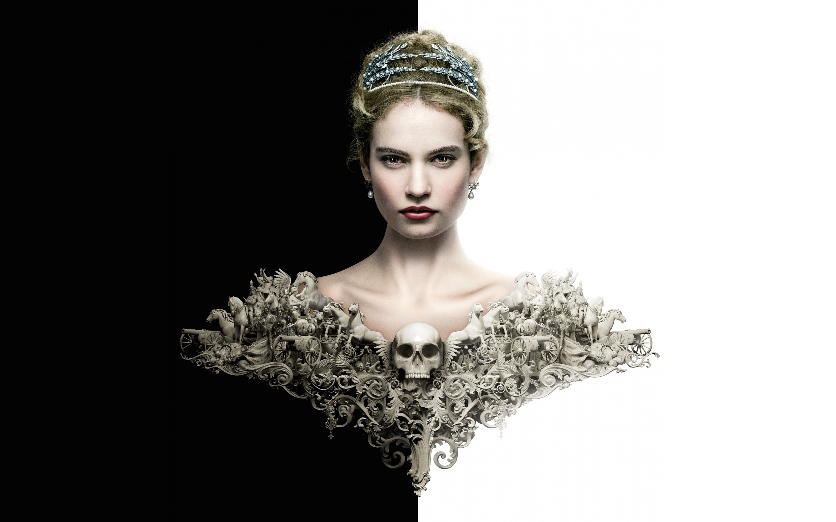 Lily James as Natasha Rostova in War & Peace HD Wallpaper