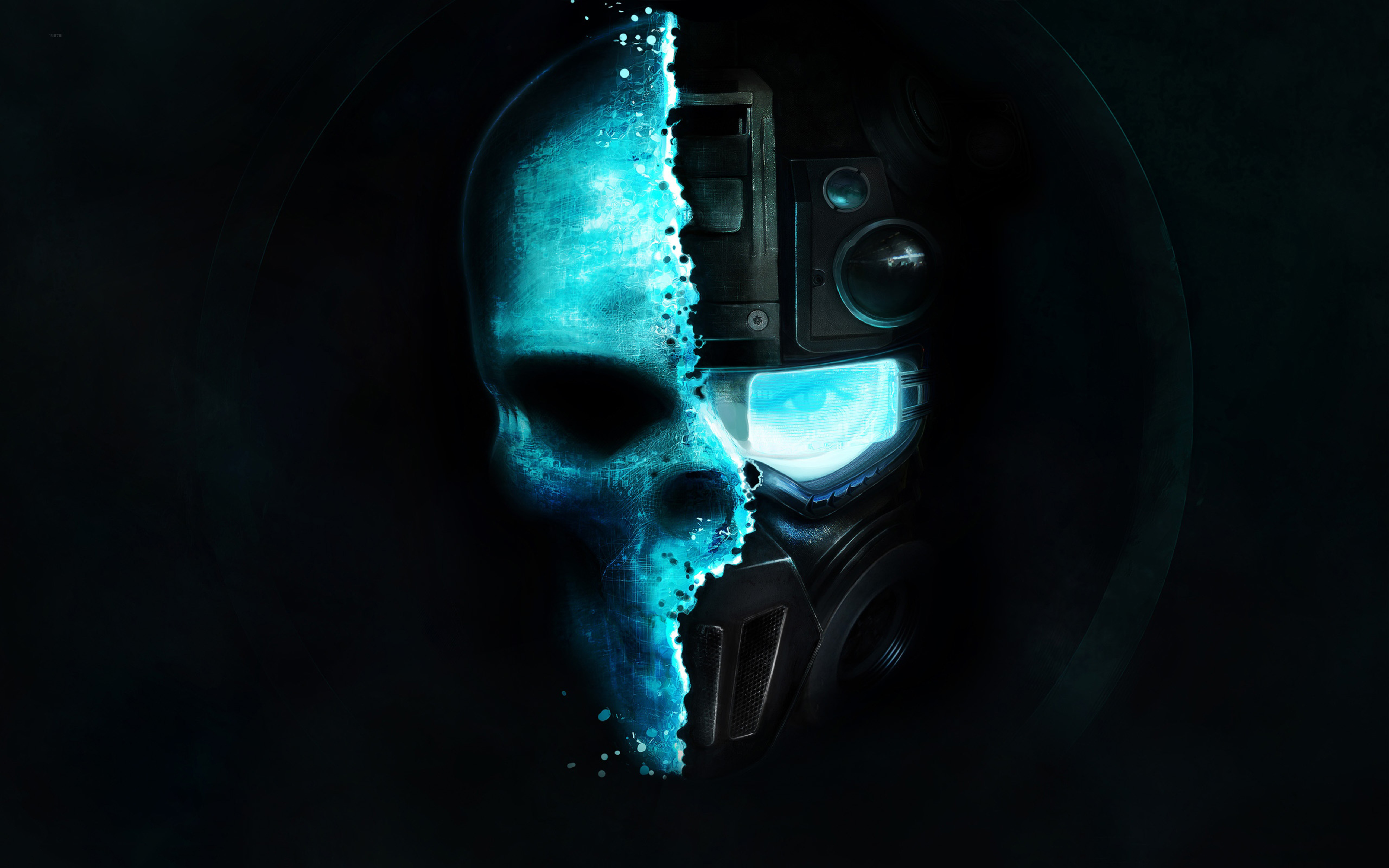 Ghost Recon Future Soldier Skull and Gas Mask HD Wallpaper
