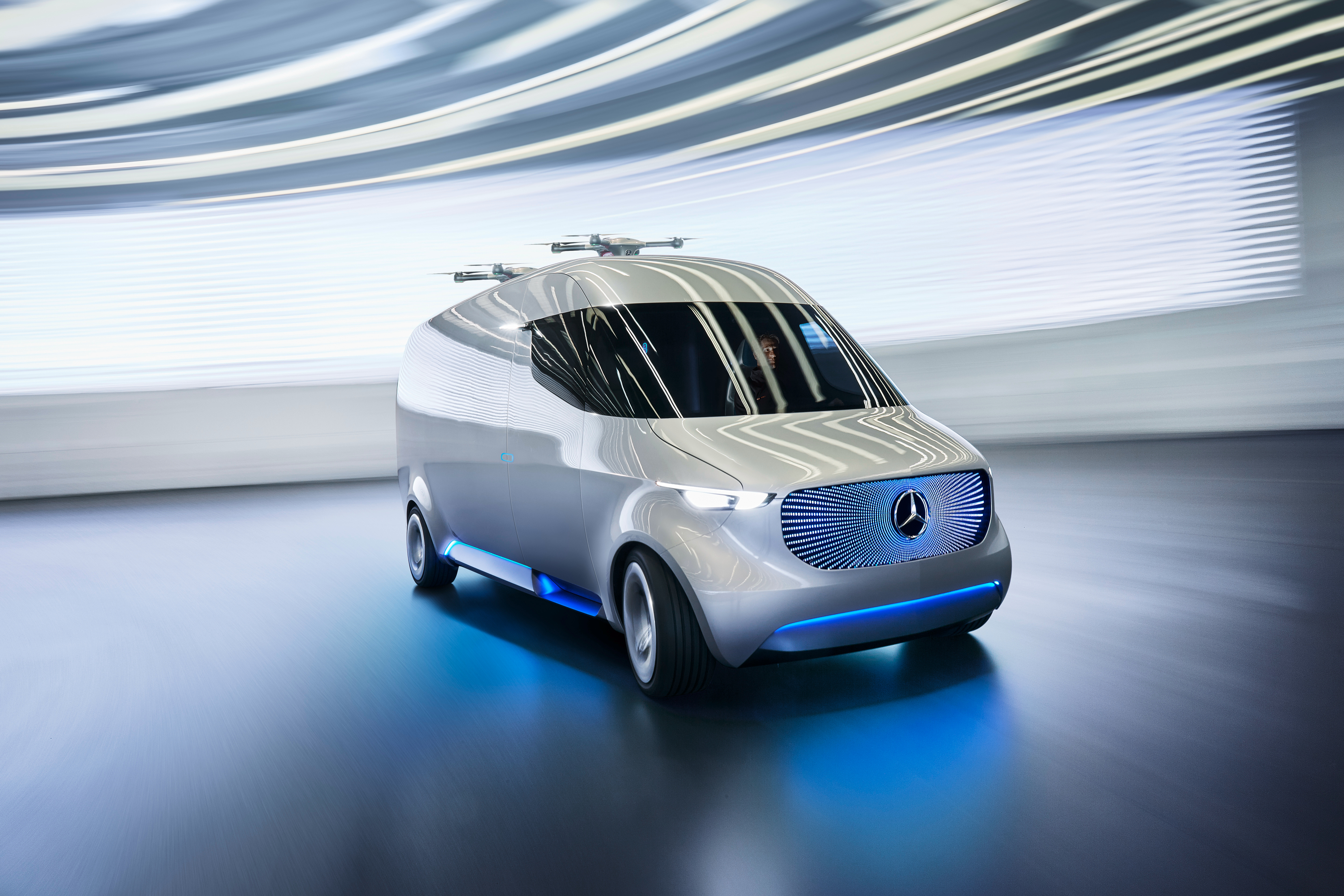 Mercedes Benz Vision Van Concept Electric Car HD Wallpaper