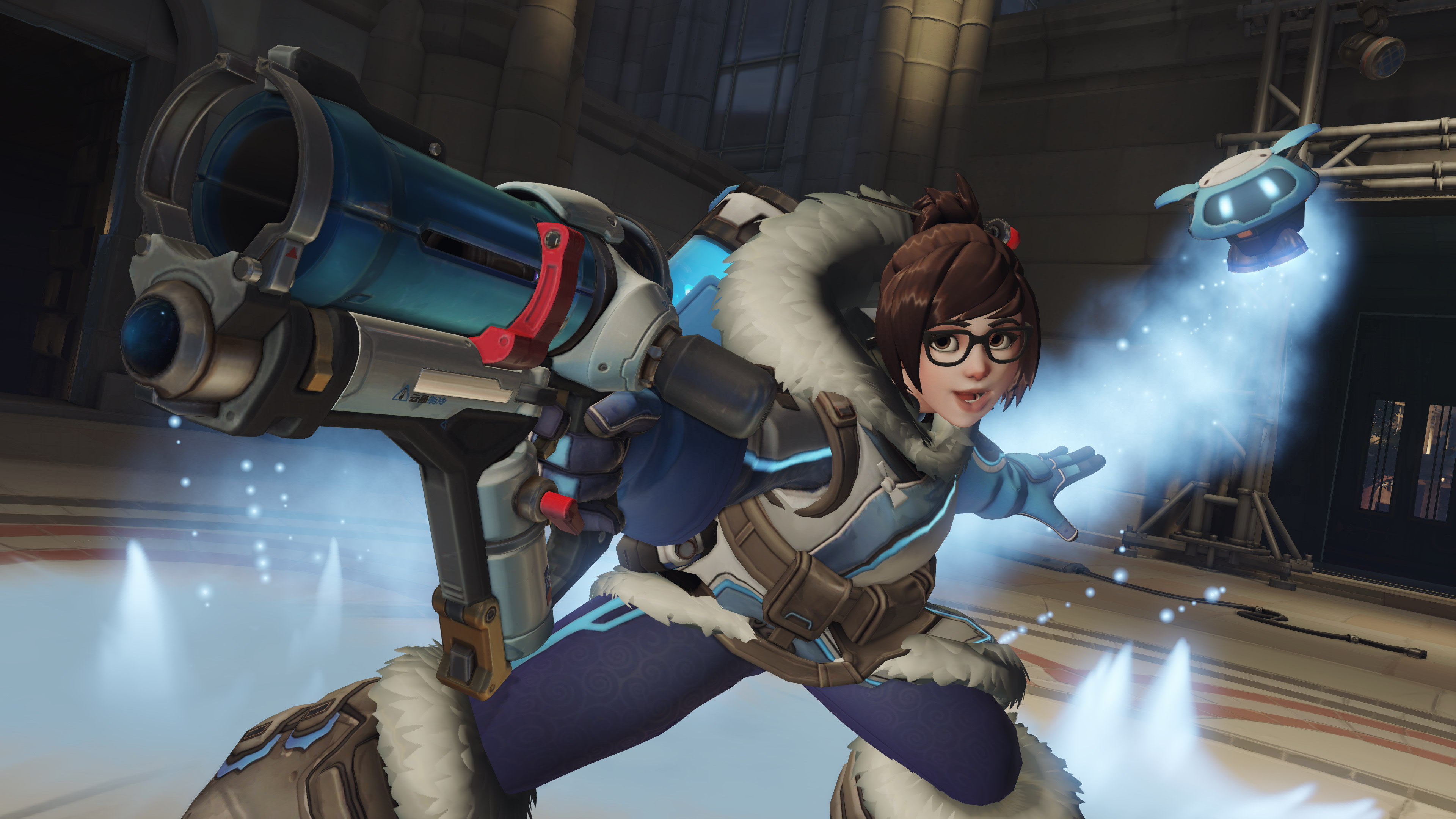 Mei from Overwatch with Endothermic Blaster HD Wallpaper