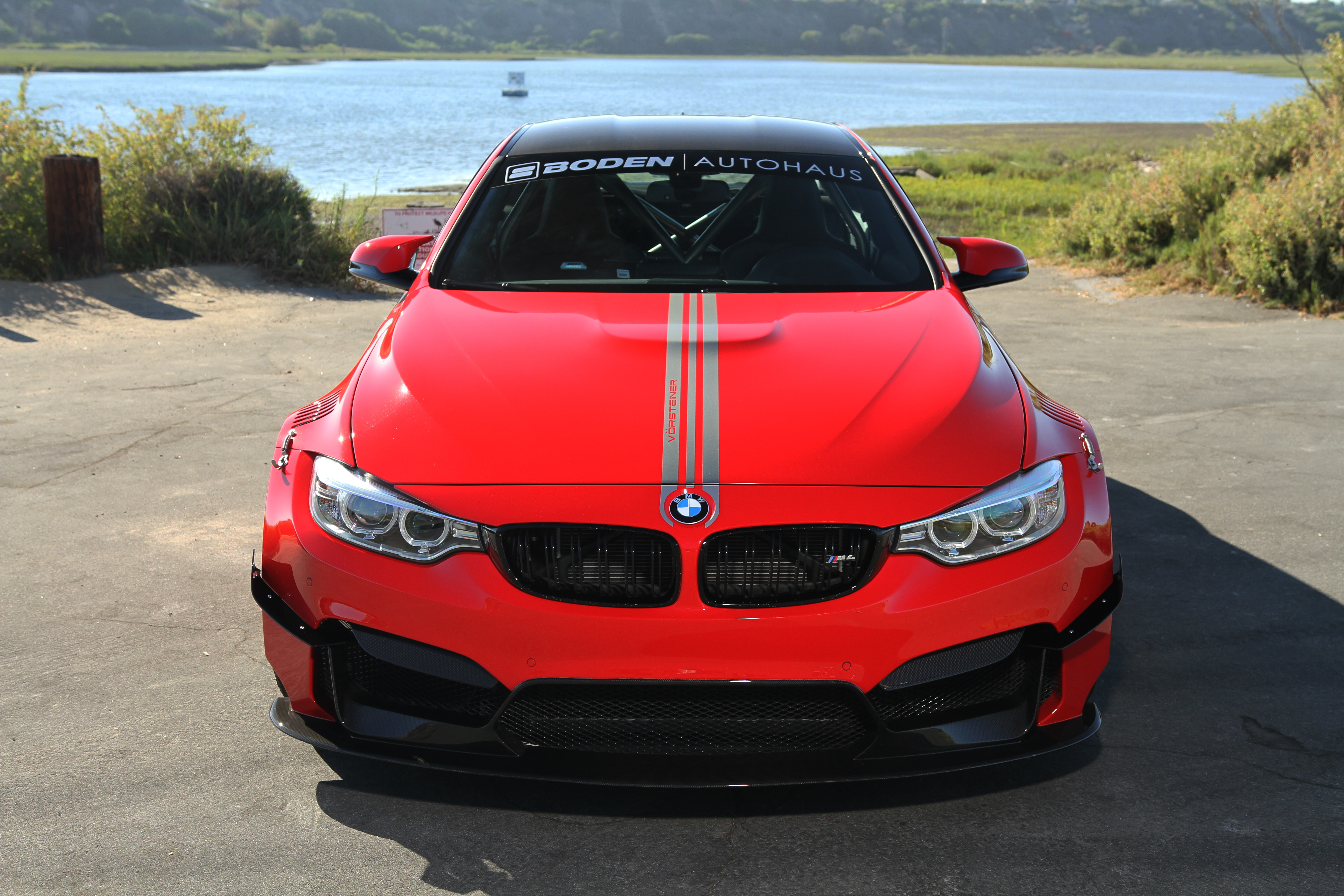 Red BMW M4 GTRS4 by Vorsteiner HD Wallpaper
