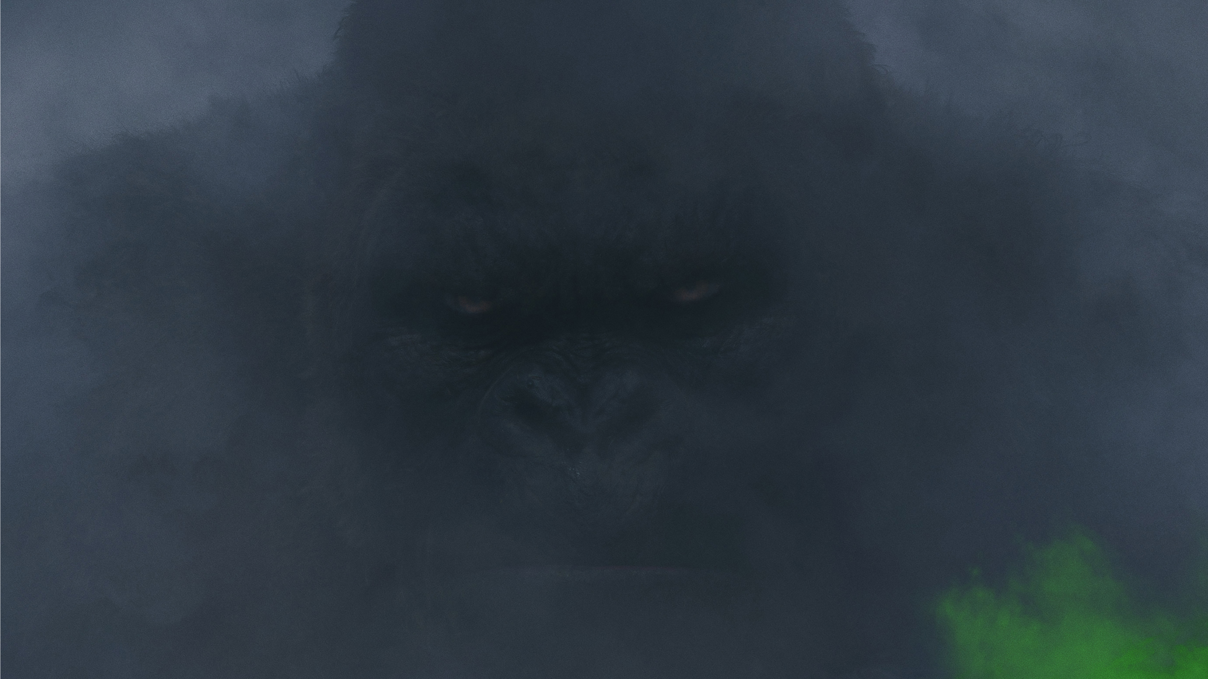 Giant gorilla emerging from smoke HD Wallpaper