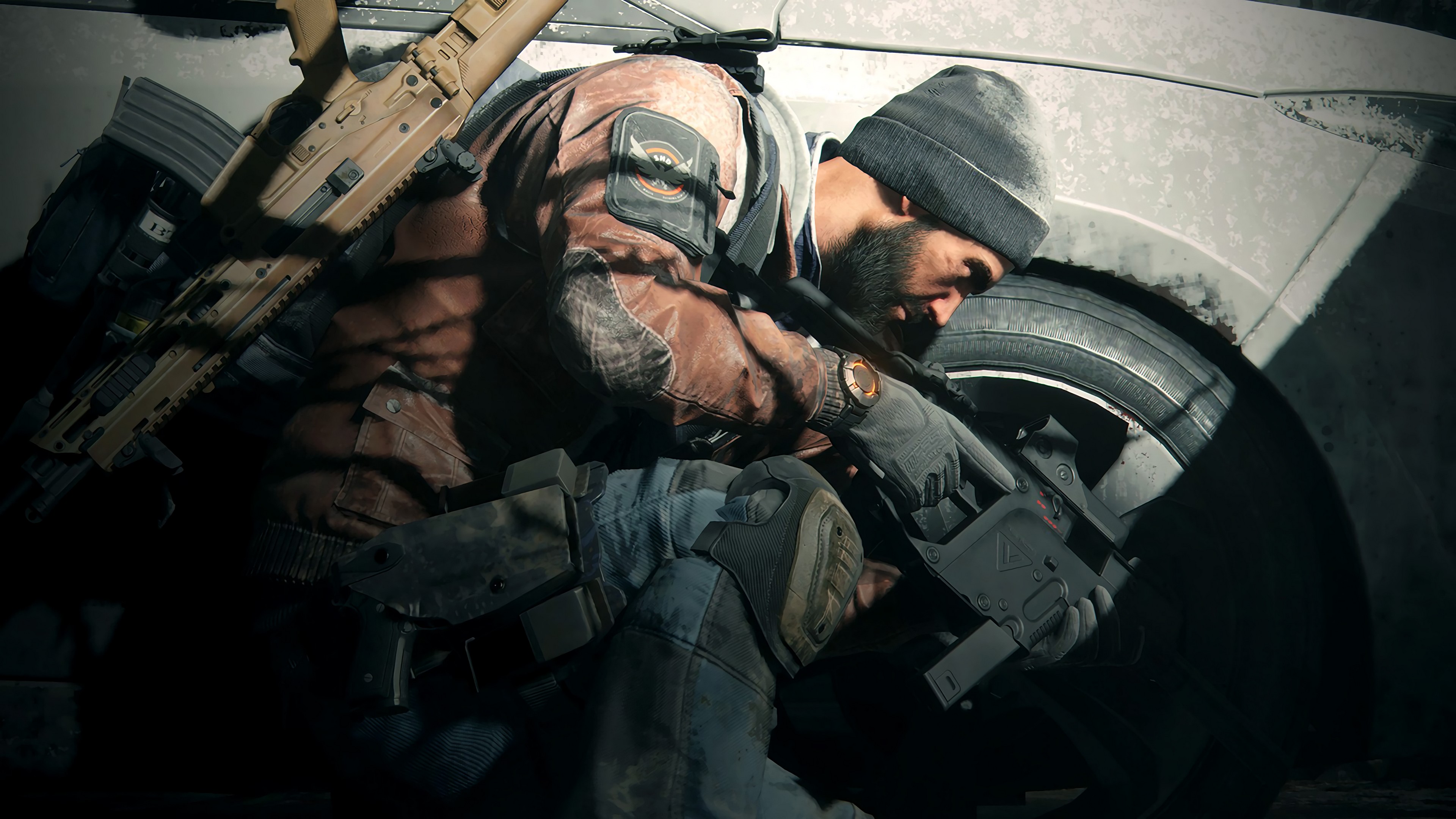 Man with rifle in The Division 4K HD Wallpaper